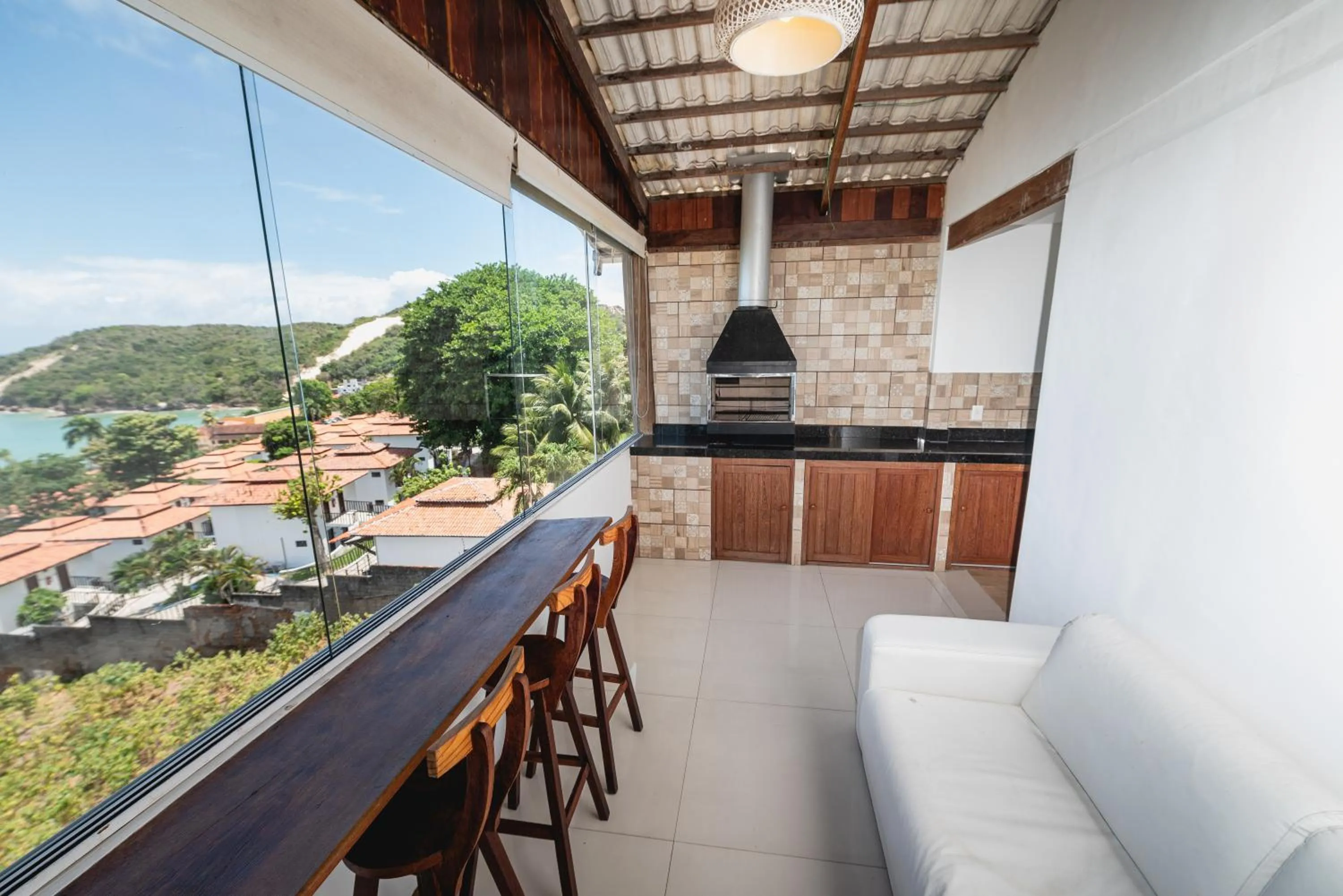 Natural landscape in Cobertura exclusiva em ponta negra com vista para o mar