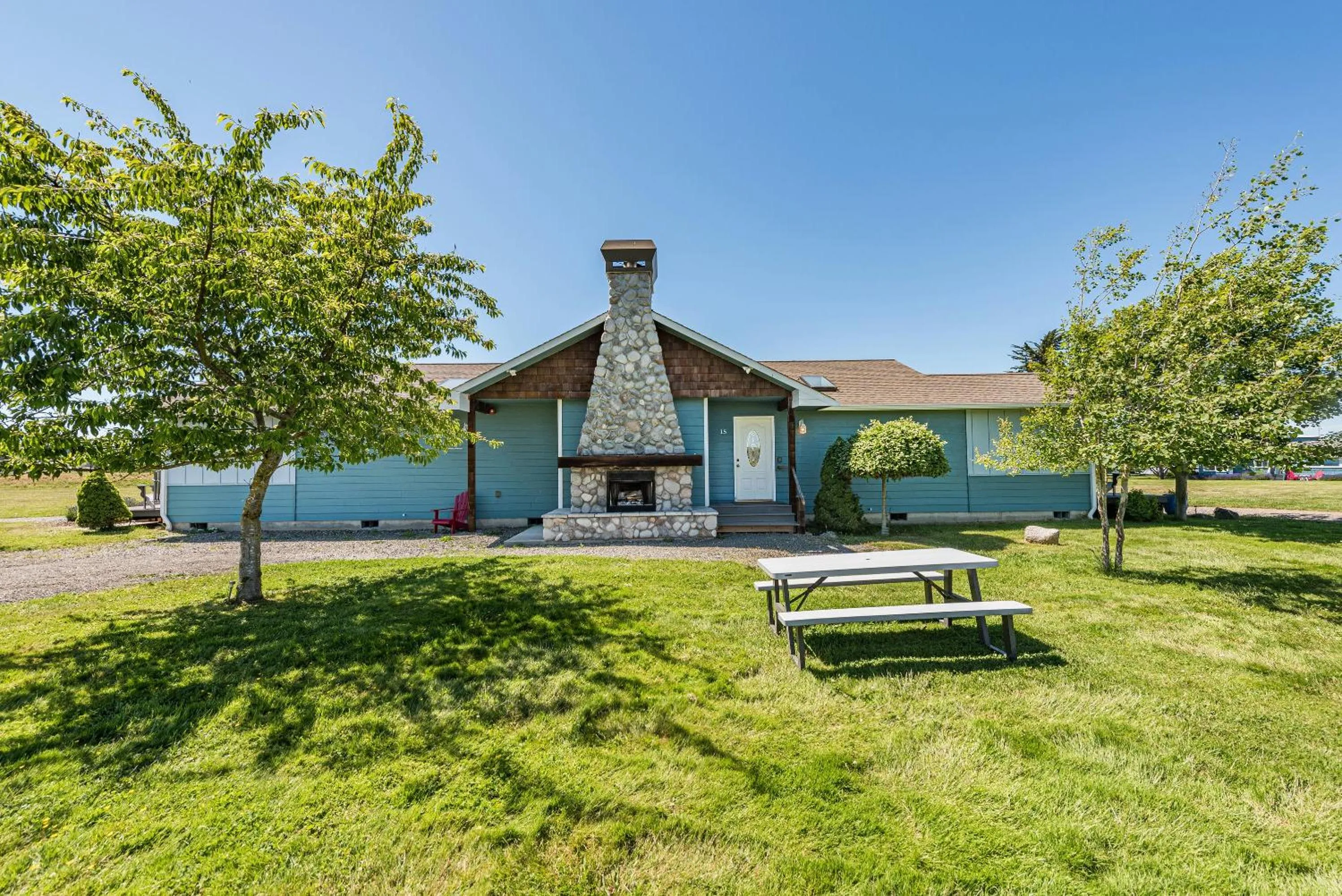 fireplace in Juan de Fuca Waterfront Hotel & Cottages