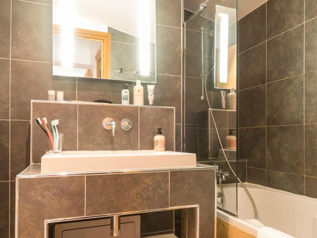 Bathroom in Résidence Pierre & Vacances Premium Les Chalets du Forum