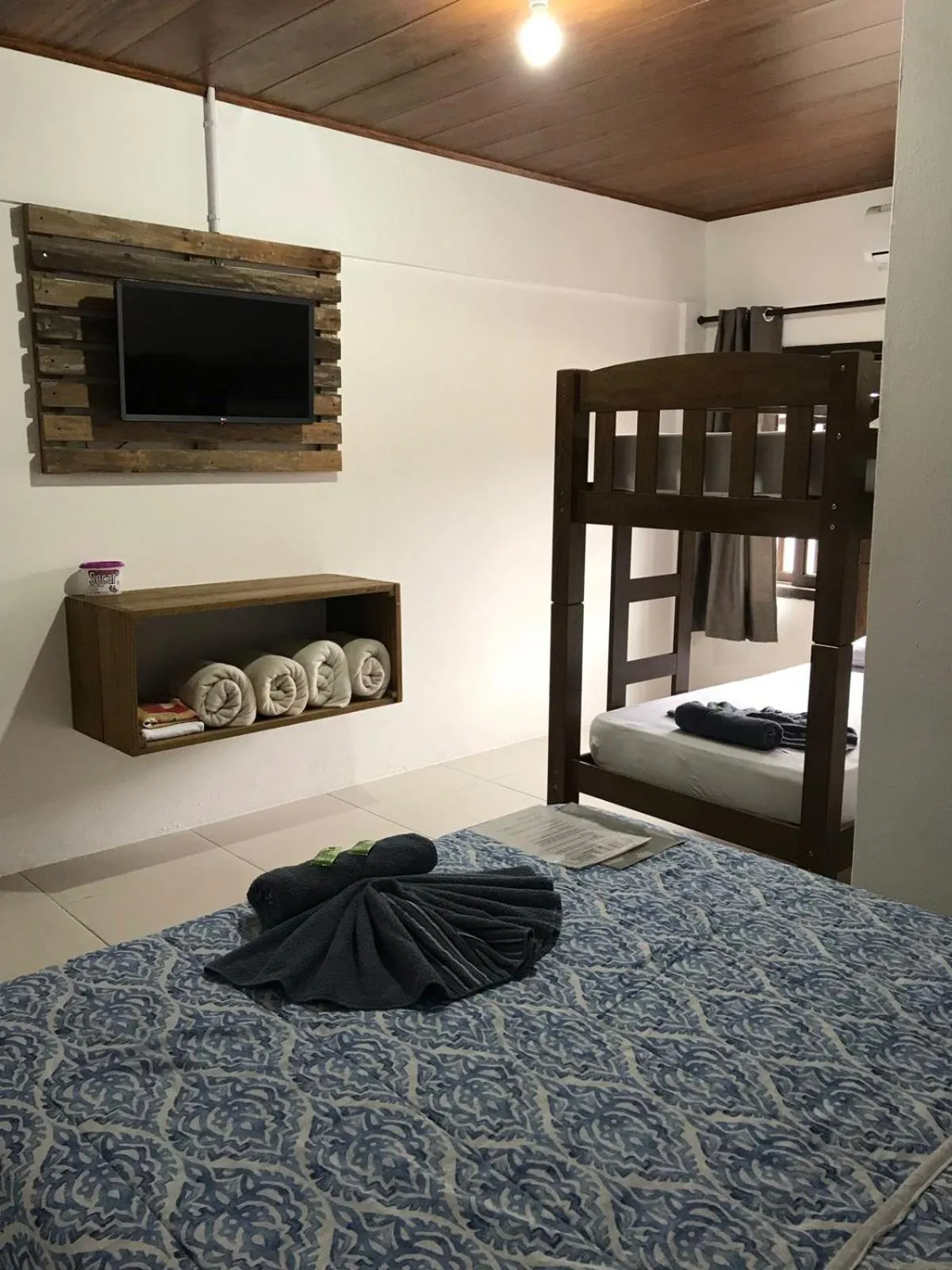 Bed in Pousada Armação das Baleias