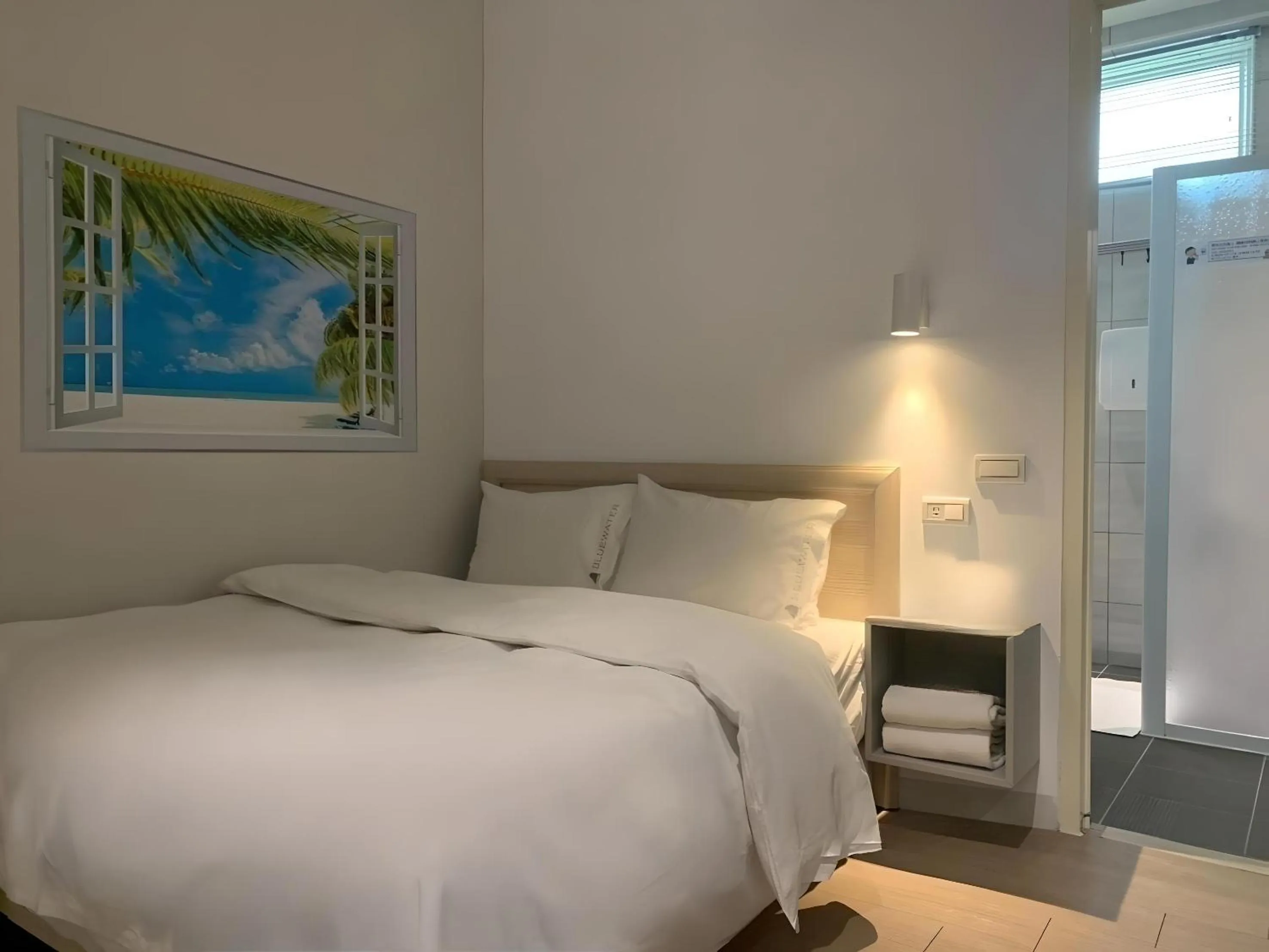 Bed in Bluewater Hotel Xpark Gloria Outlets Taoyuan Baseball Stadium