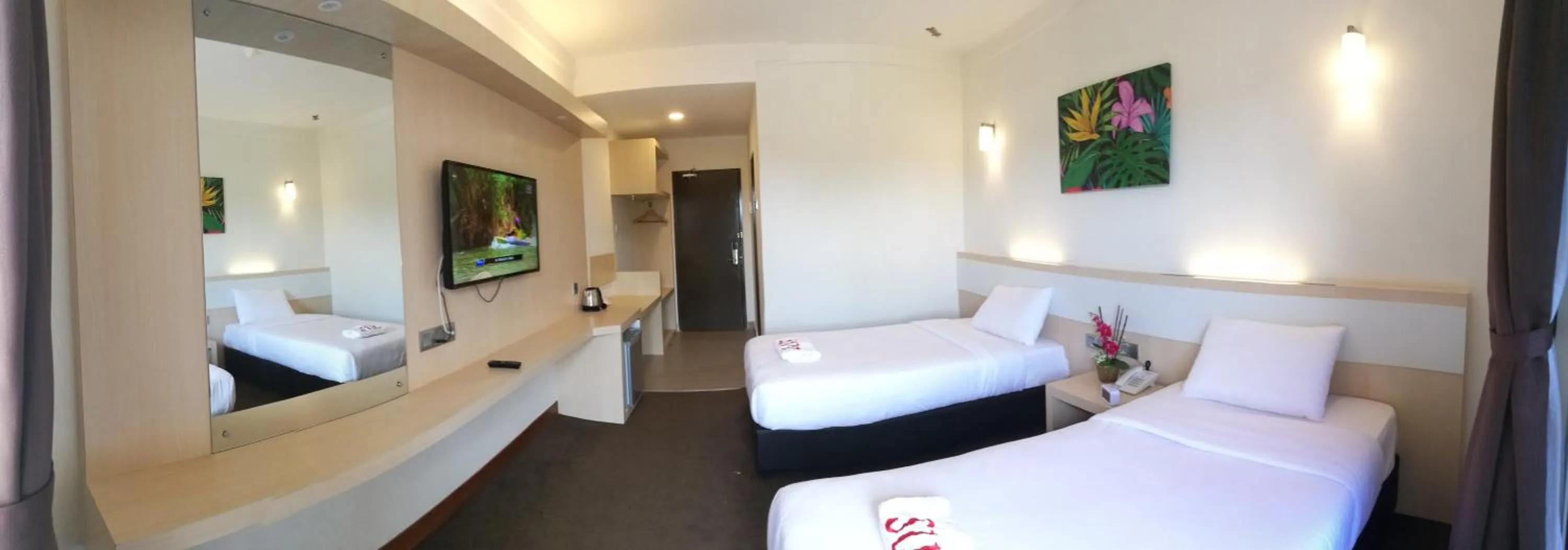 Bed in SERDANG LAKE VIEW RESORT