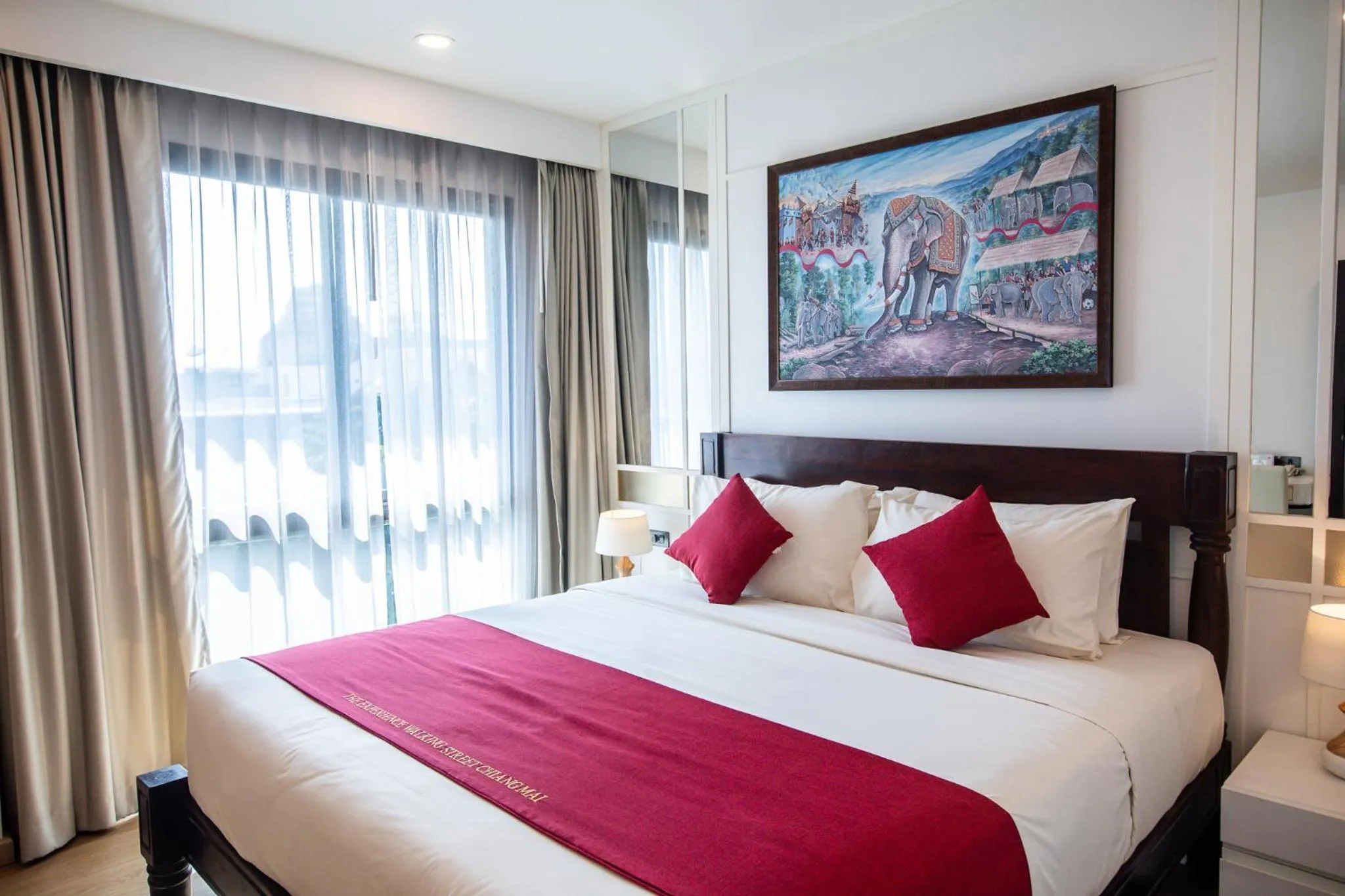 Bedroom, Bed in The Experience Walking Street Chiang Mai