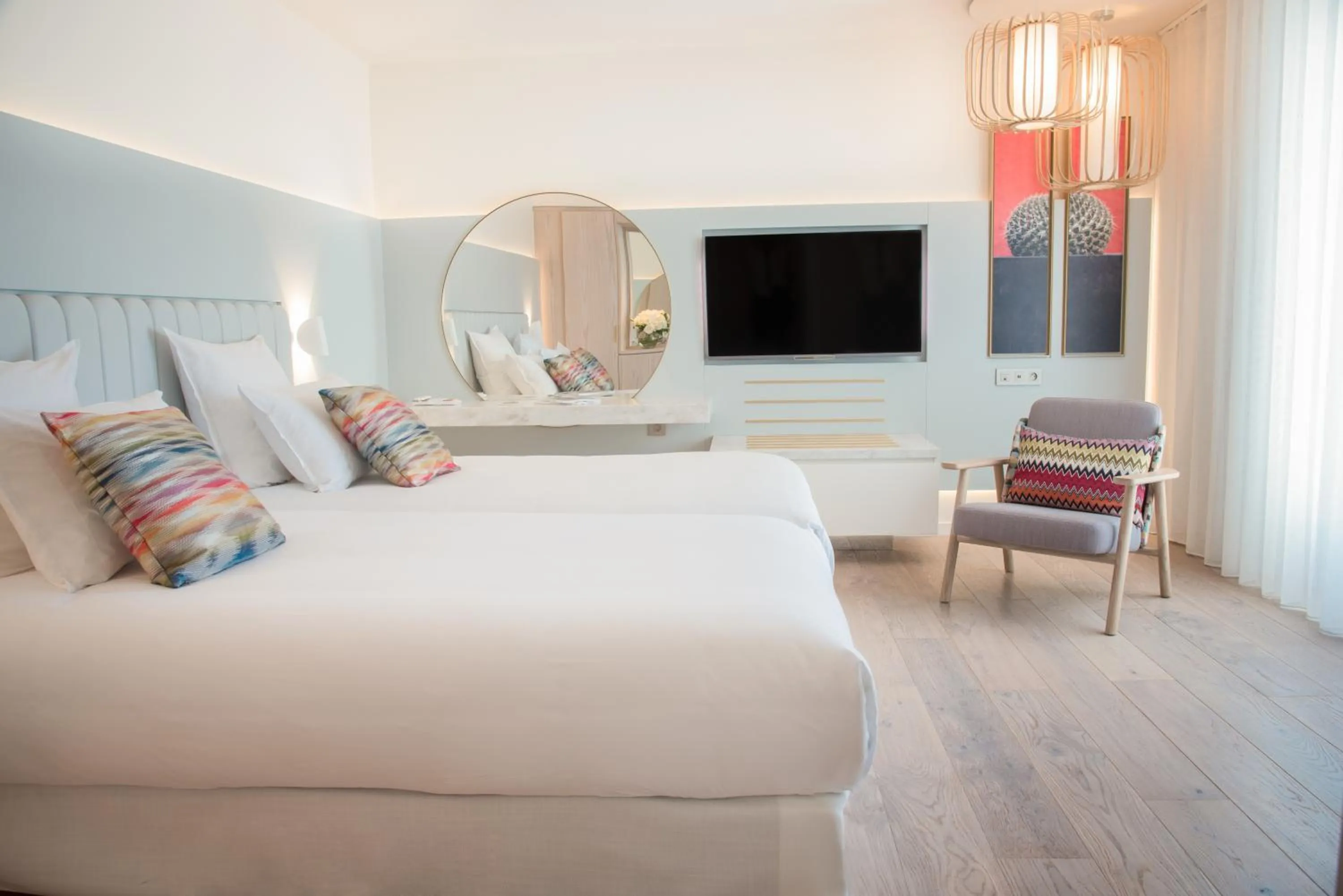 Bed in Croisette Beach Hotel Cannes - MGallery Collection