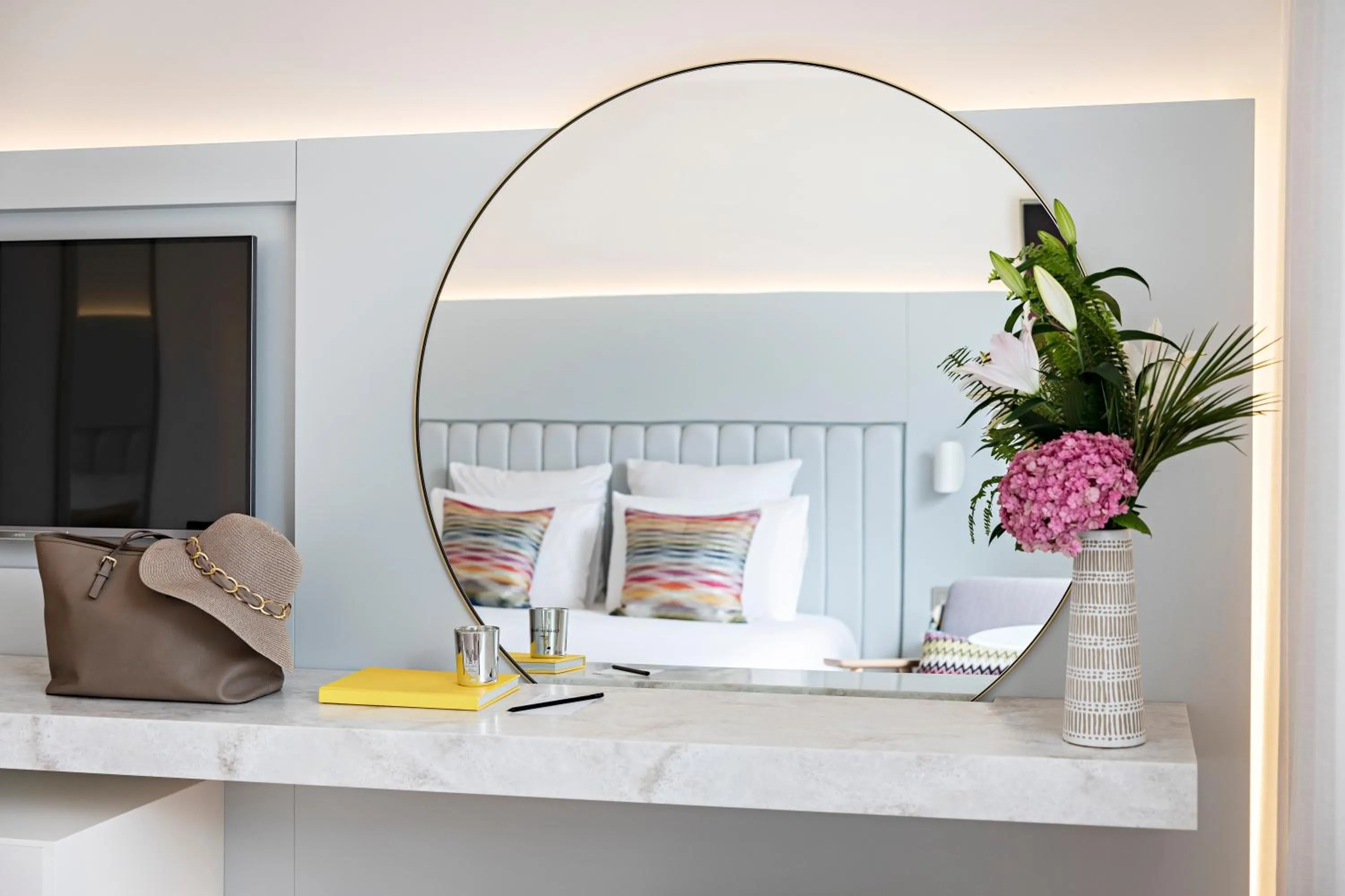 Living room in Croisette Beach Hotel Cannes - MGallery Collection