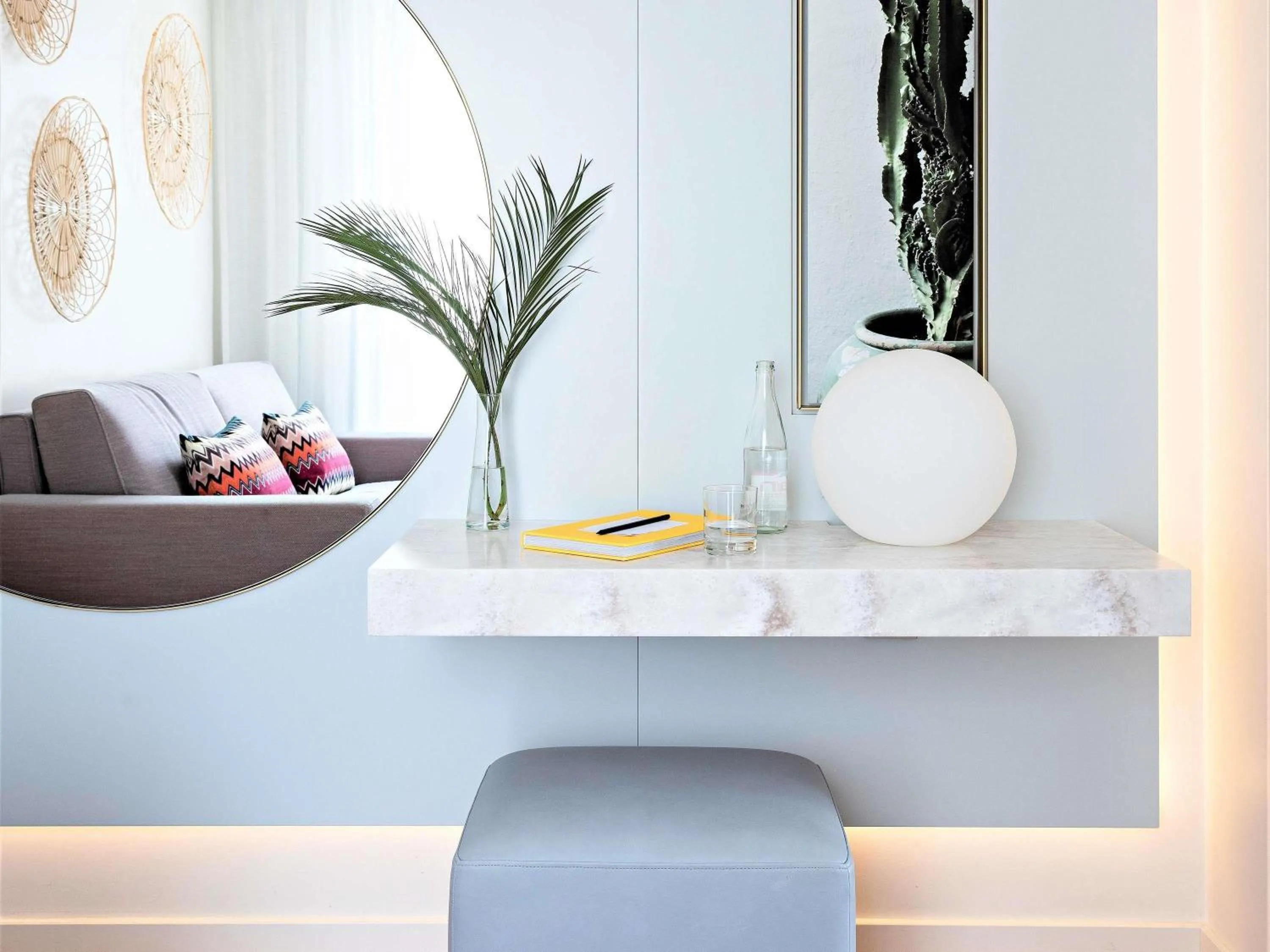 Bedroom in Croisette Beach Hotel Cannes - MGallery Collection