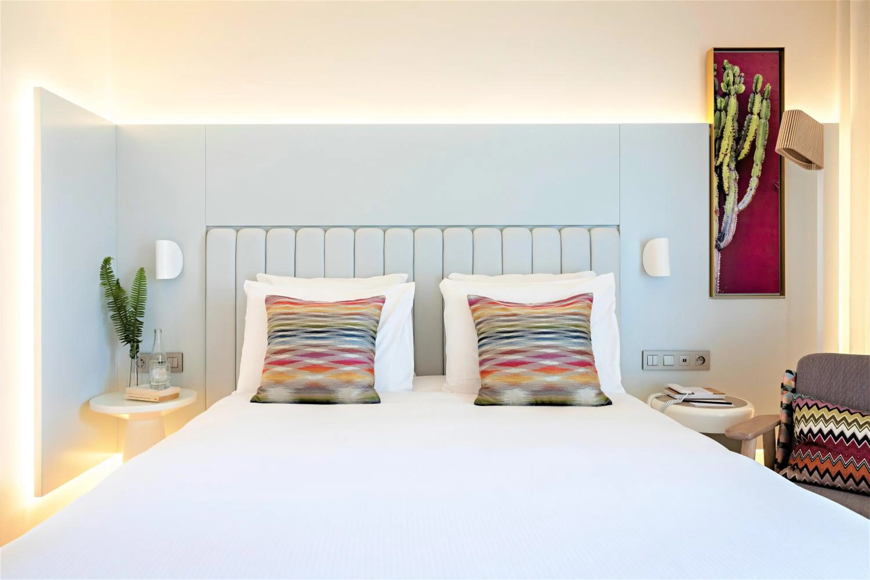 Bed in Croisette Beach Hotel Cannes - MGallery Collection