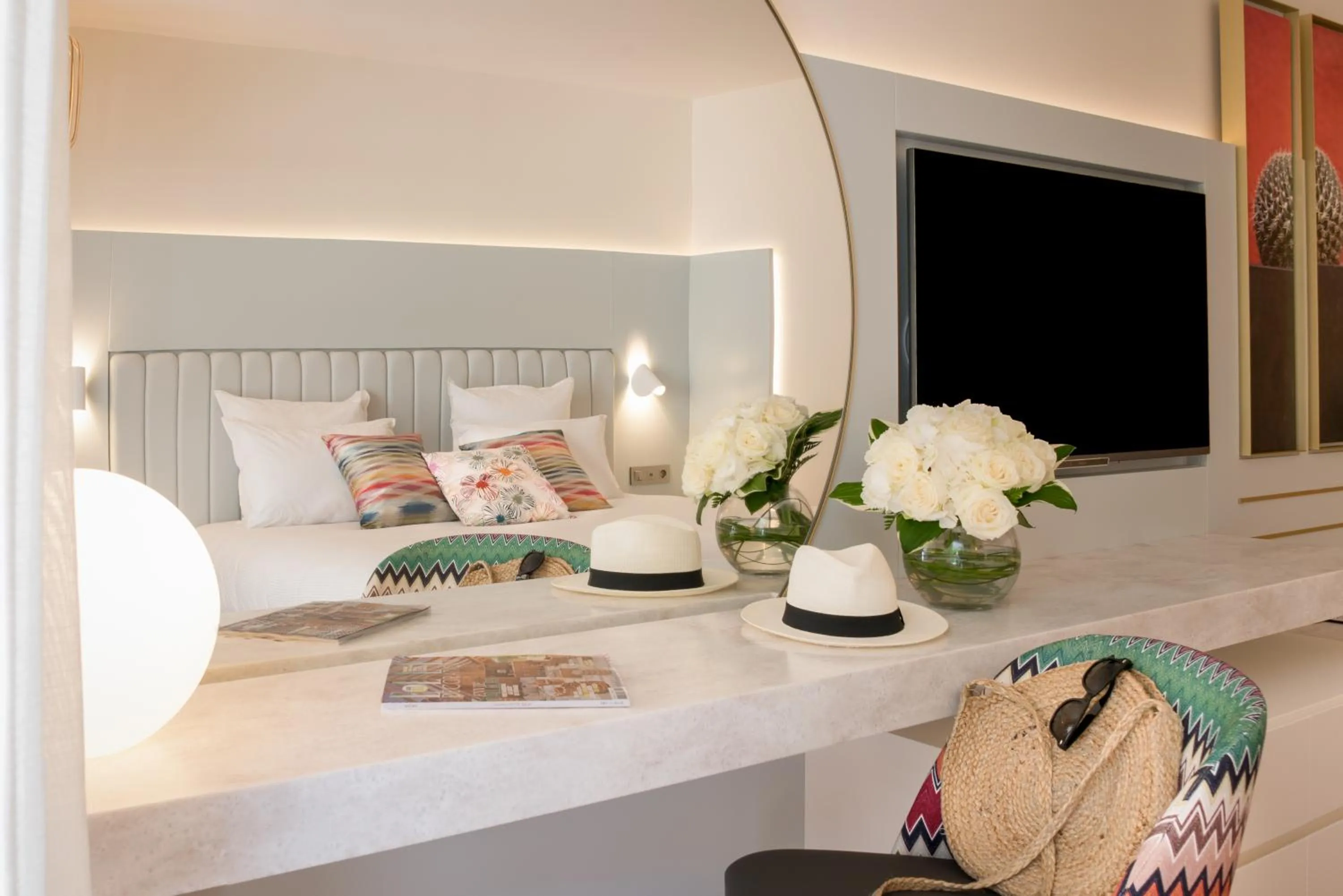 Bedroom in Croisette Beach Hotel Cannes - MGallery Collection