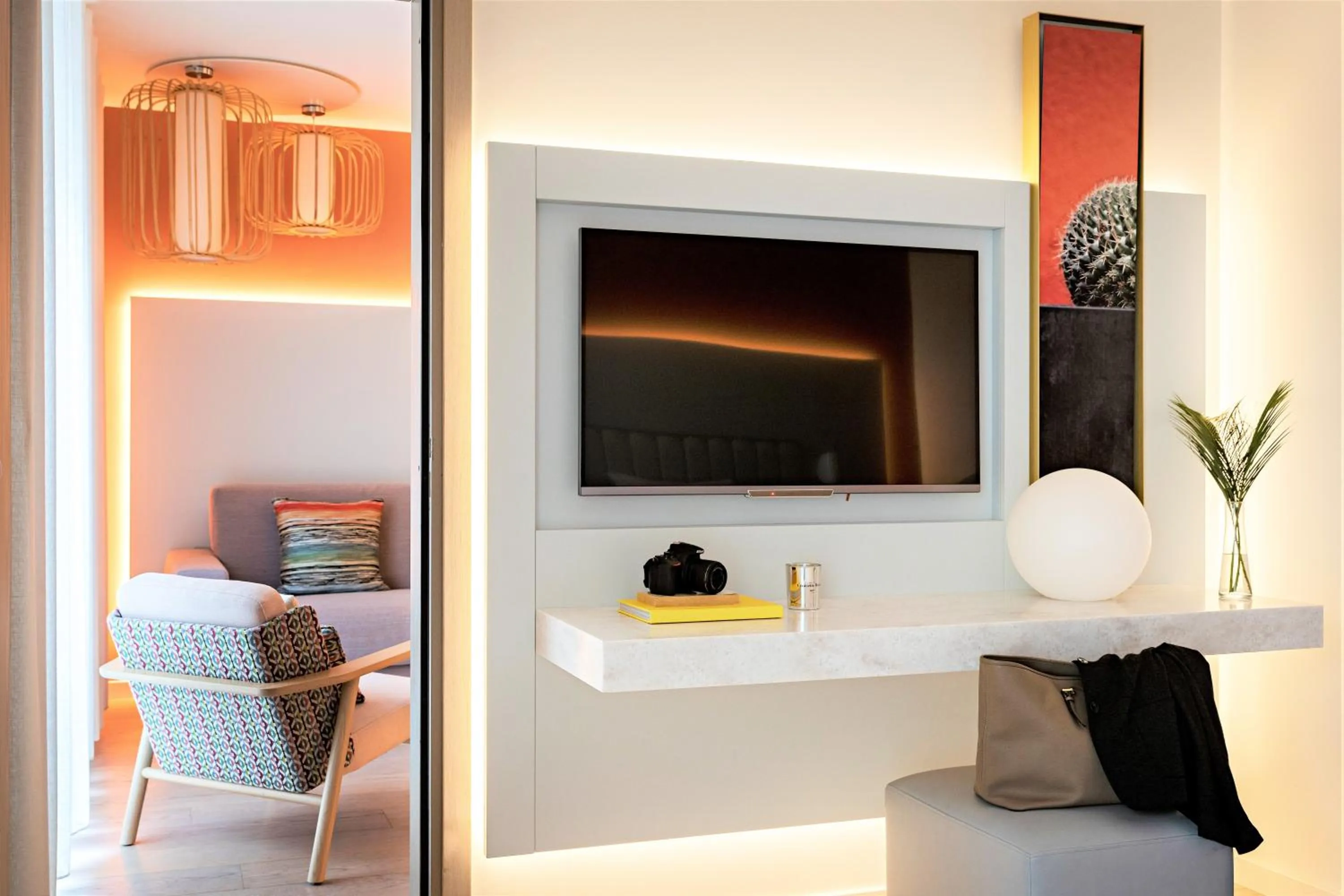 Living room in Croisette Beach Hotel Cannes - MGallery Collection