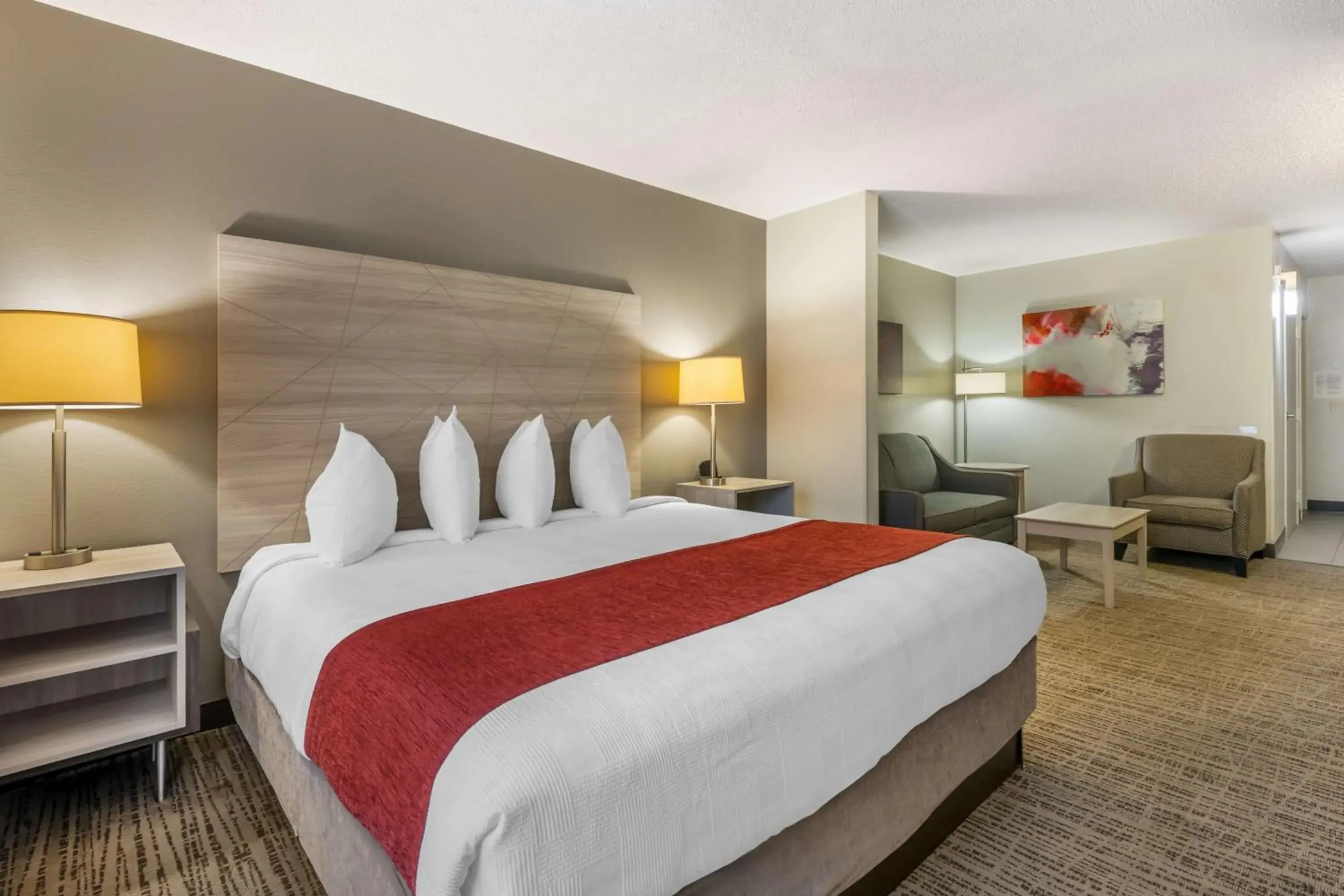King Room with Sofa Bed and Roll-In Shower - Mobility Accessible in Best Western Plus Lake City King Room with Sofa Bed and Roll-In Shower - Mobility Accessible in Best Western Plus Lake City