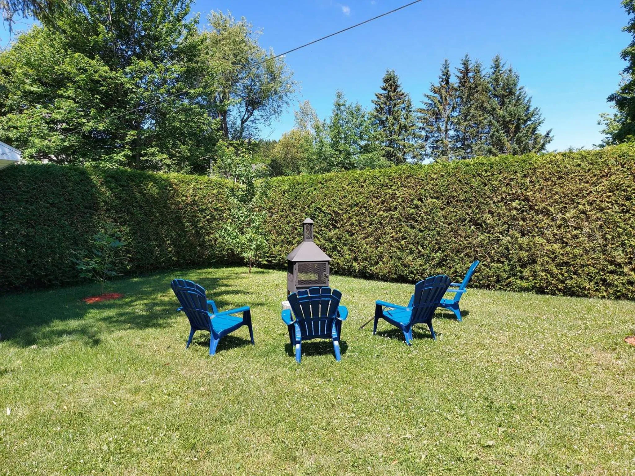 Garden in Gîte Au p'tit bonheur B&B