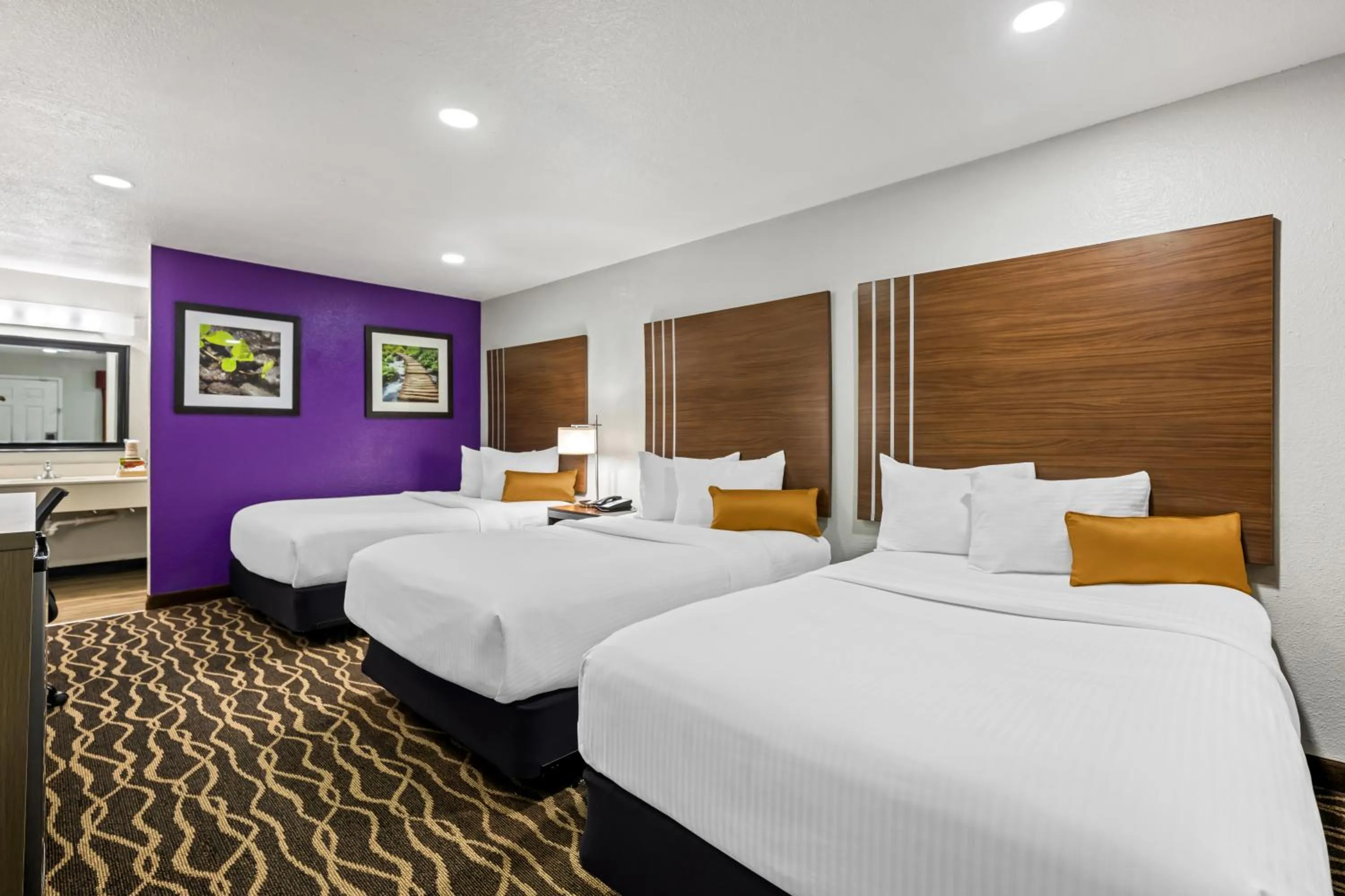 Bed in Rodeway Inn Carlsbad Caverns Area