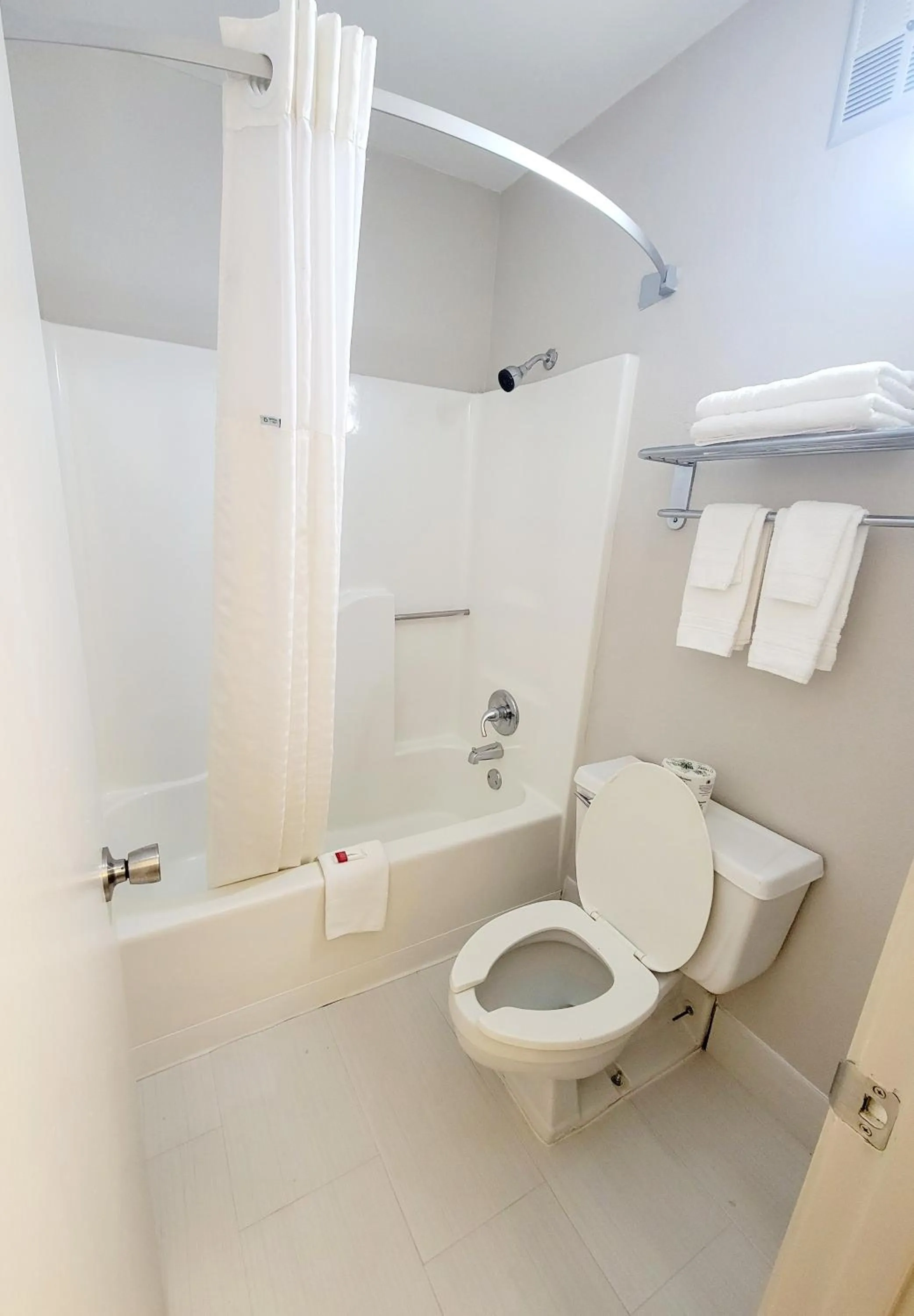 Bathroom in Super 8 by Wyndham Marion NC