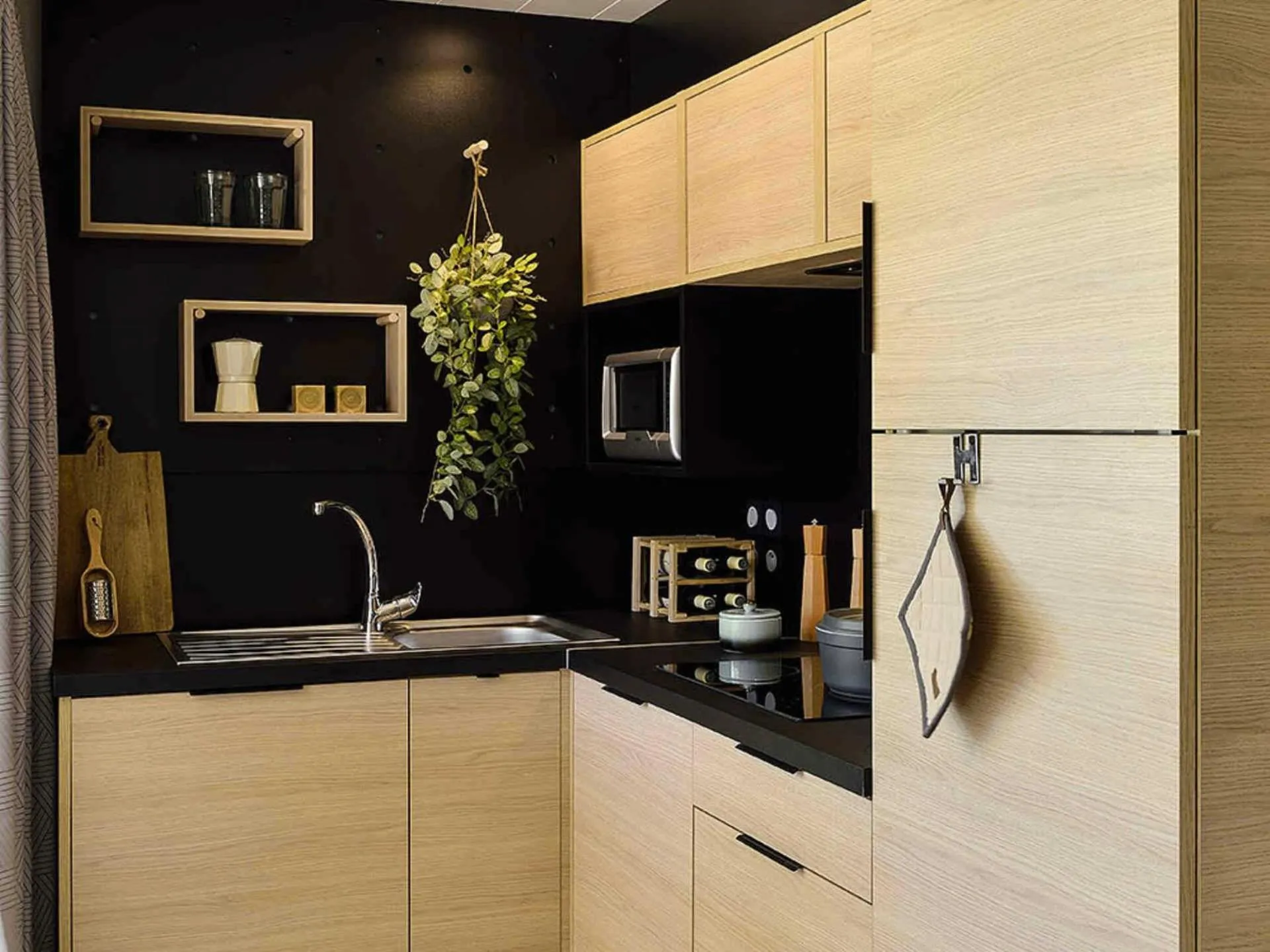 Kitchen or kitchenette in Les Chalets de Saint Maurice (Dieulefit)