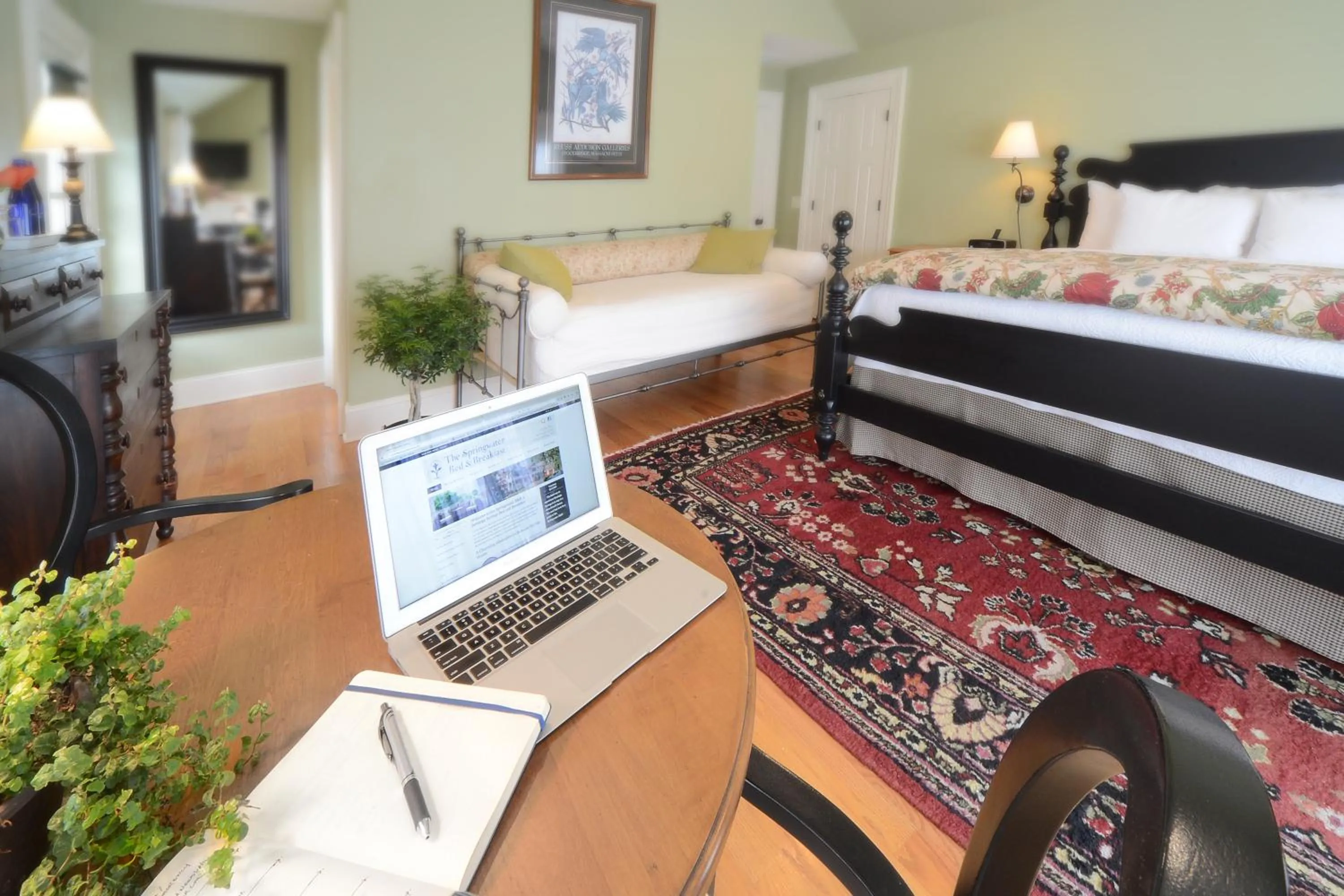 Bed in The Springwater Bed and Breakfast