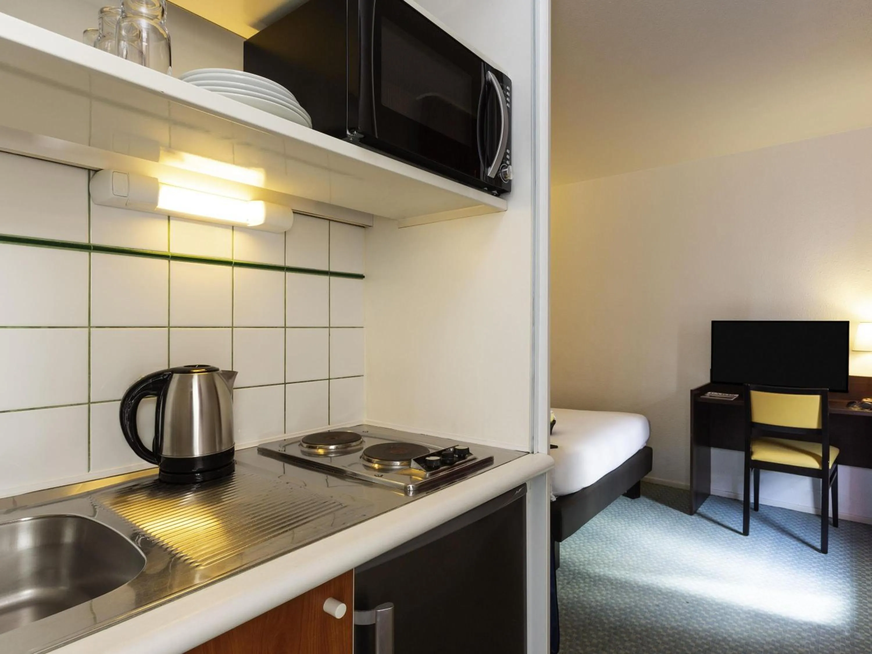 Bedroom in Aparthotel Adagio Access La Défense - Léonard De Vinci