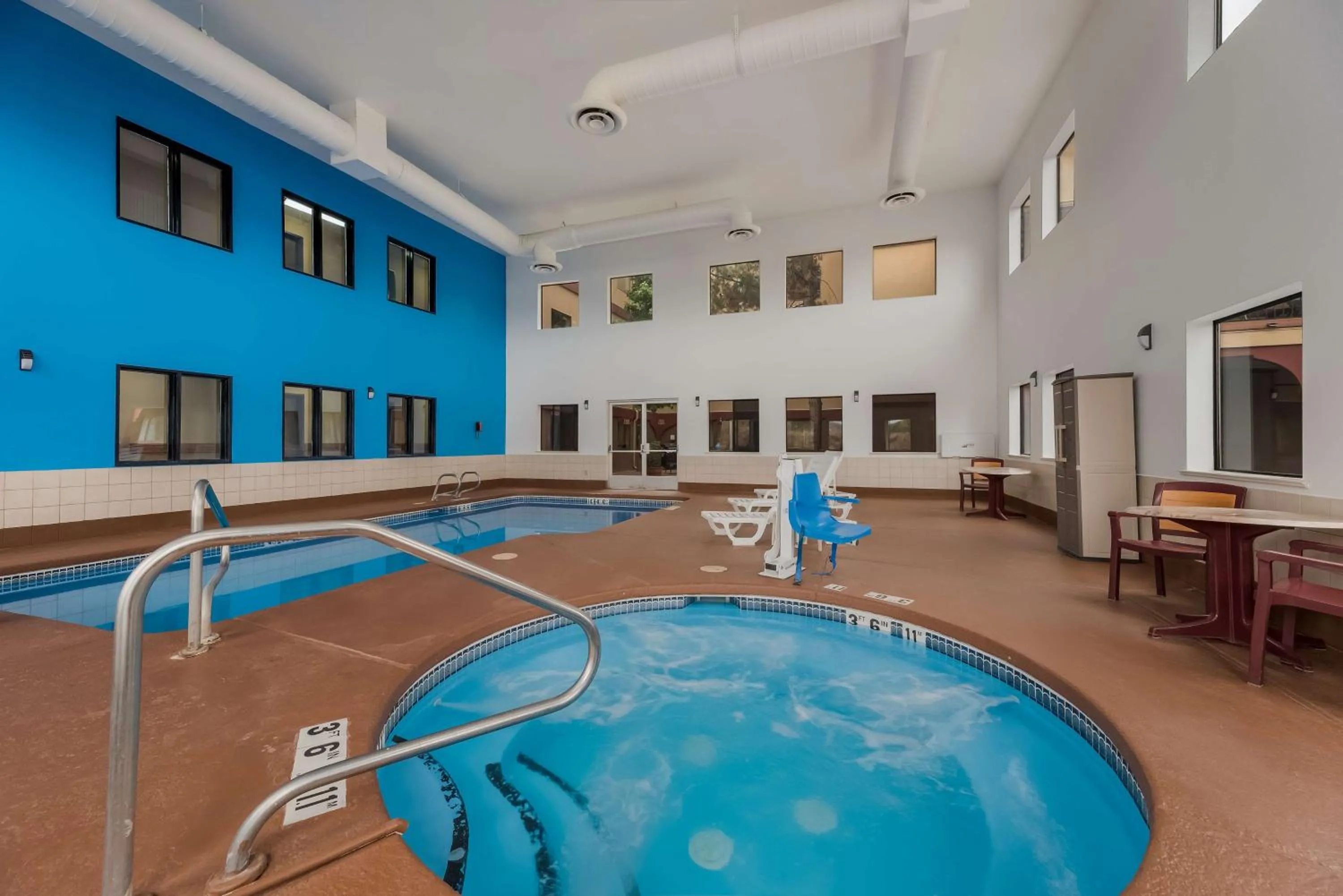 Pool view in SureStay Plus Hotel by Best Western Silver City