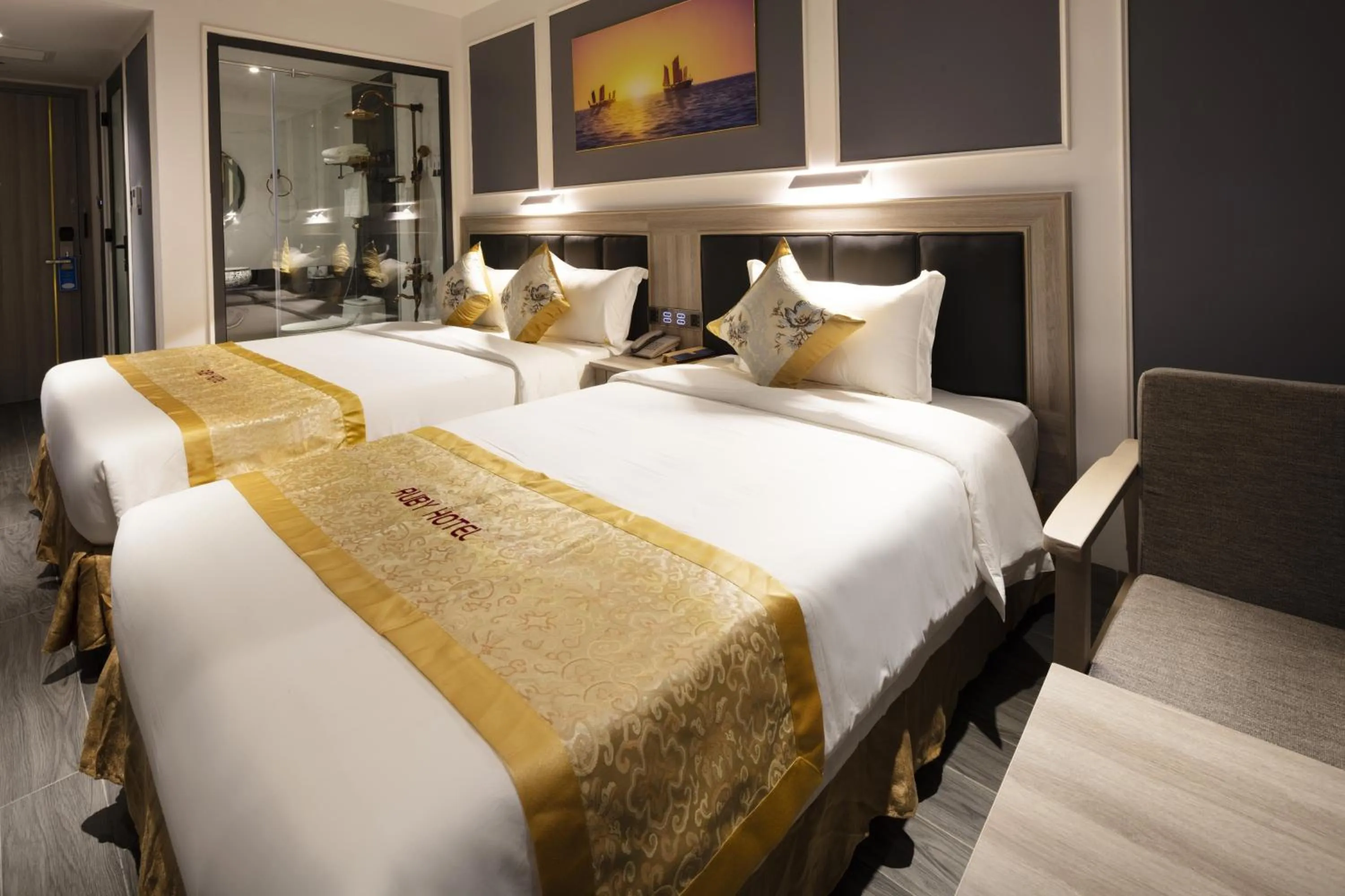 Bed in Ruby Luxury Hotel