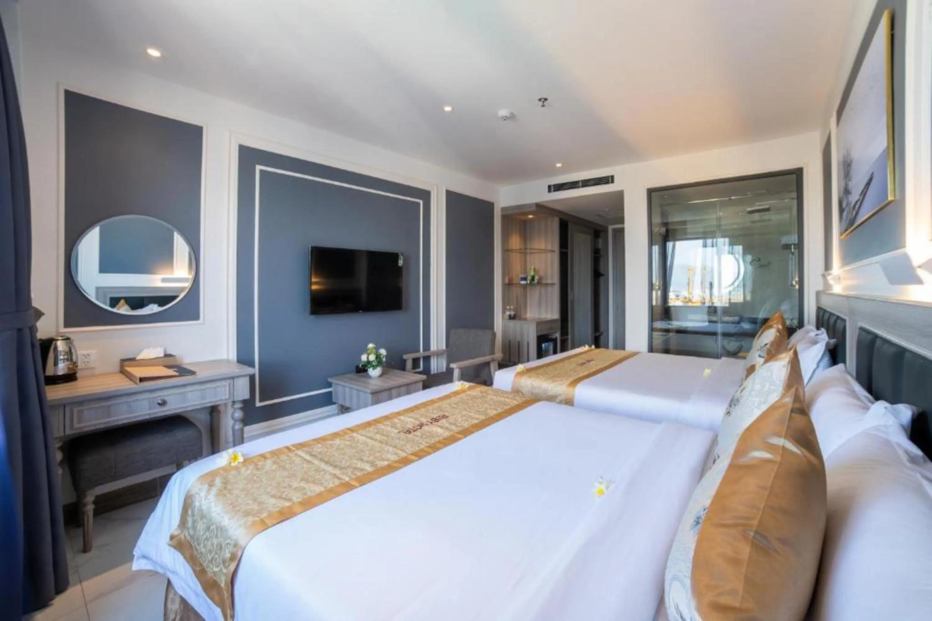 Bed in Ruby Luxury Hotel