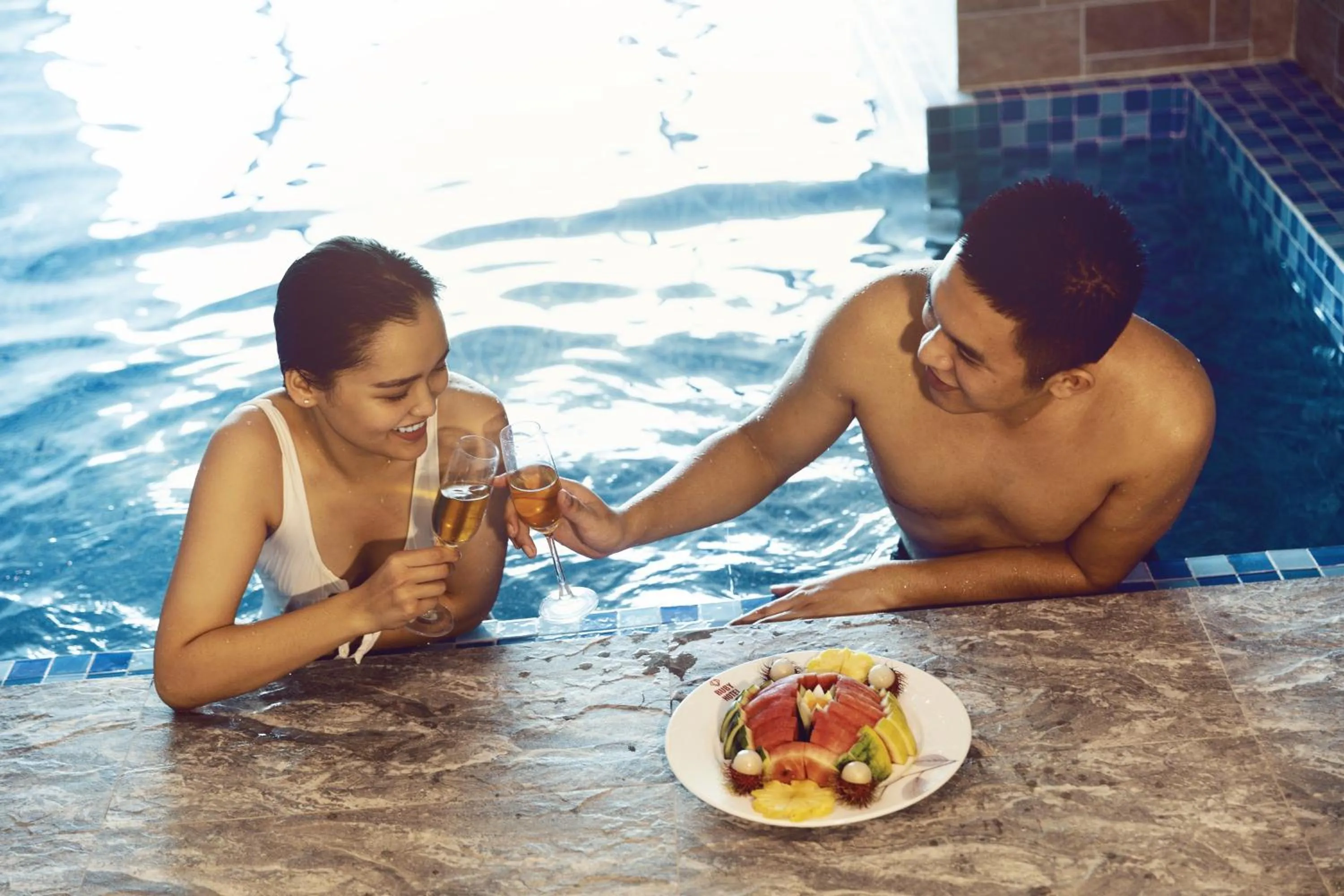 Swimming pool in Ruby Luxury Hotel