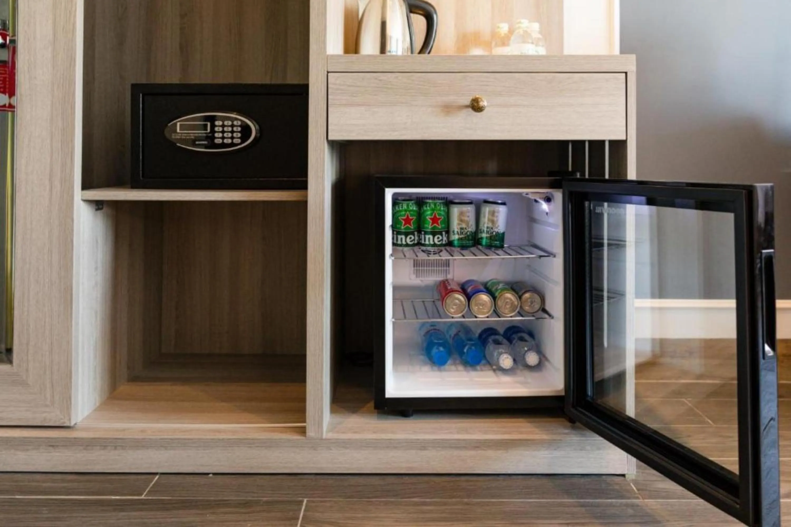 minibar in Ruby Luxury Hotel