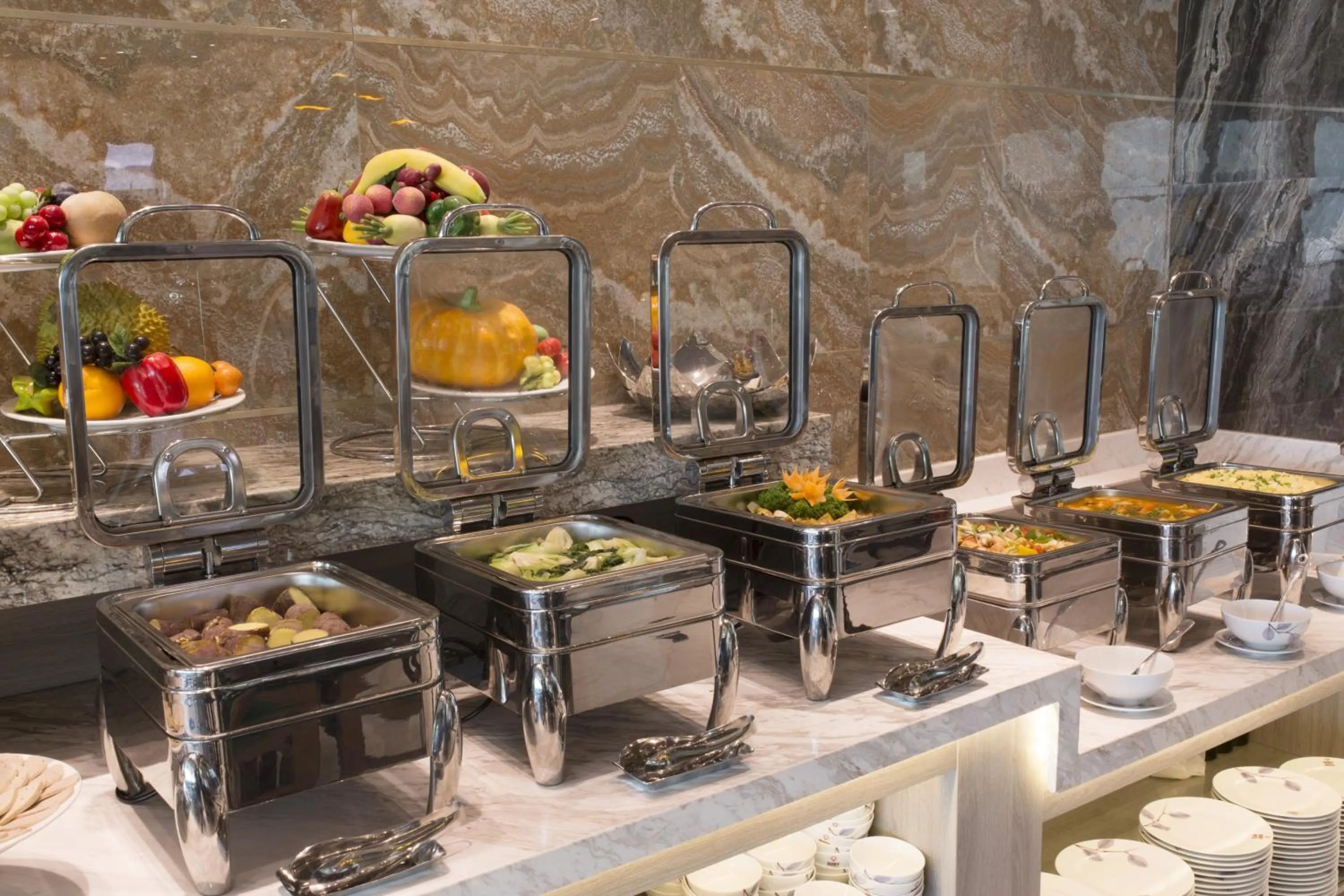 Buffet breakfast in Ruby Luxury Hotel