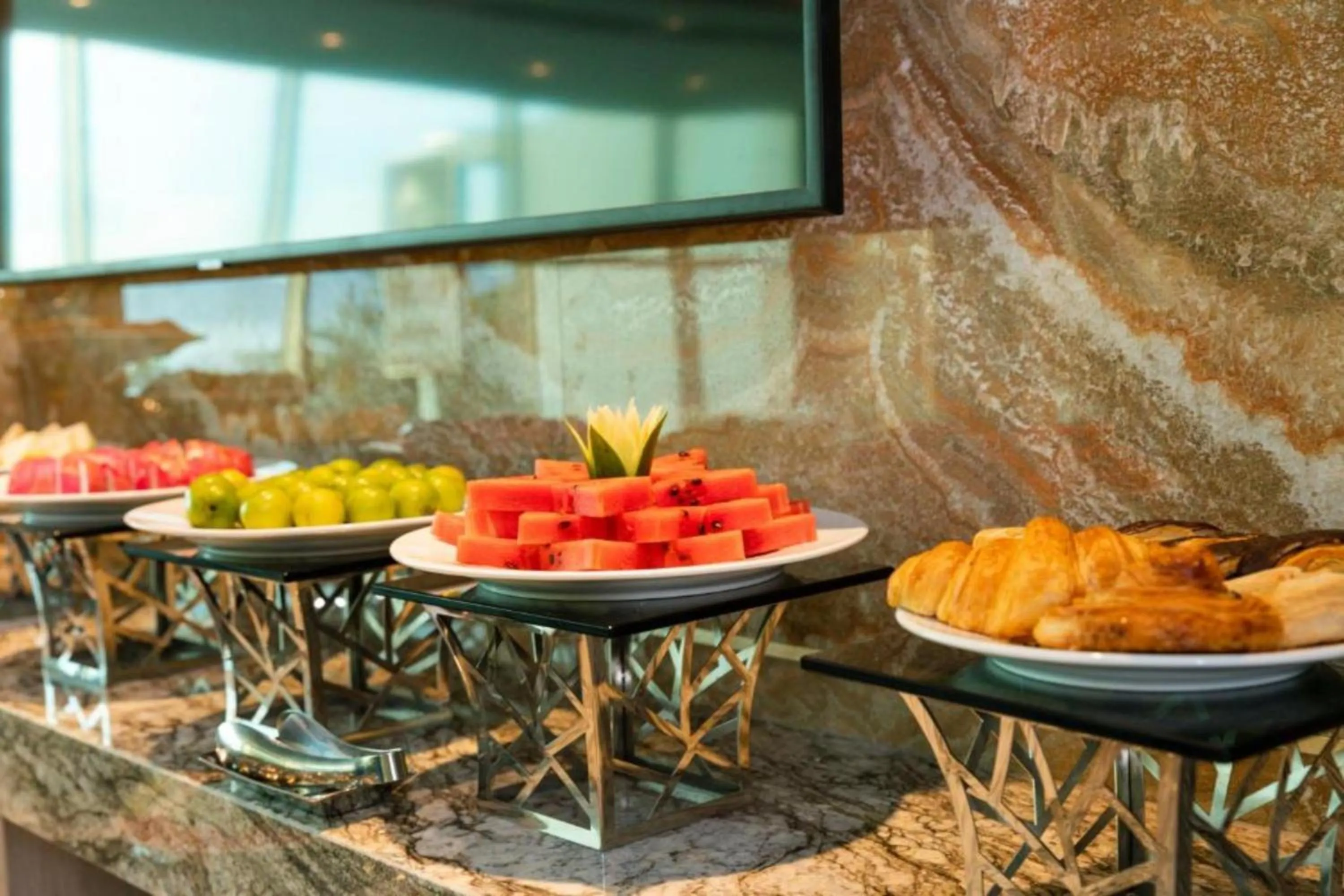 Buffet breakfast in Ruby Luxury Hotel