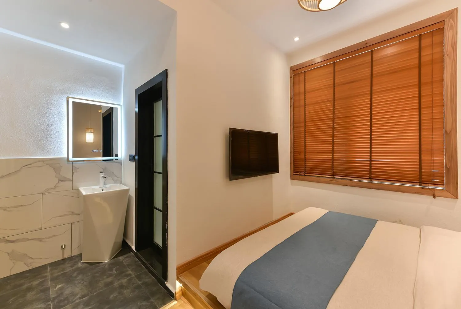 Bed in Yifangyan - Tingyuan Qingshe Hostel