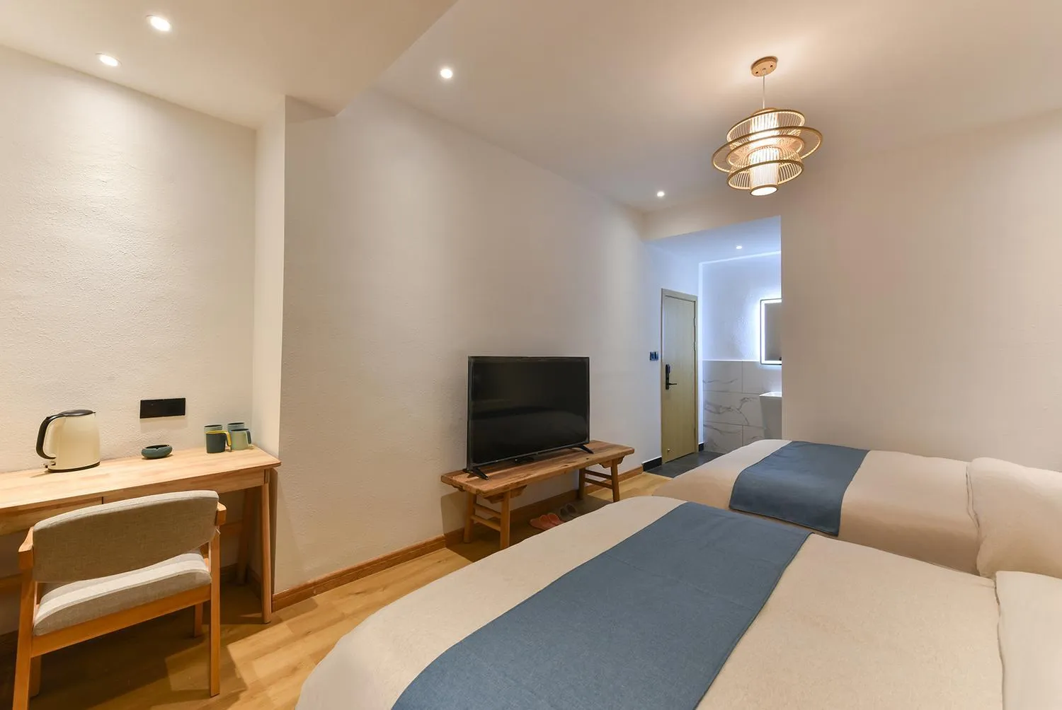 Bed in Yifangyan - Tingyuan Qingshe Hostel