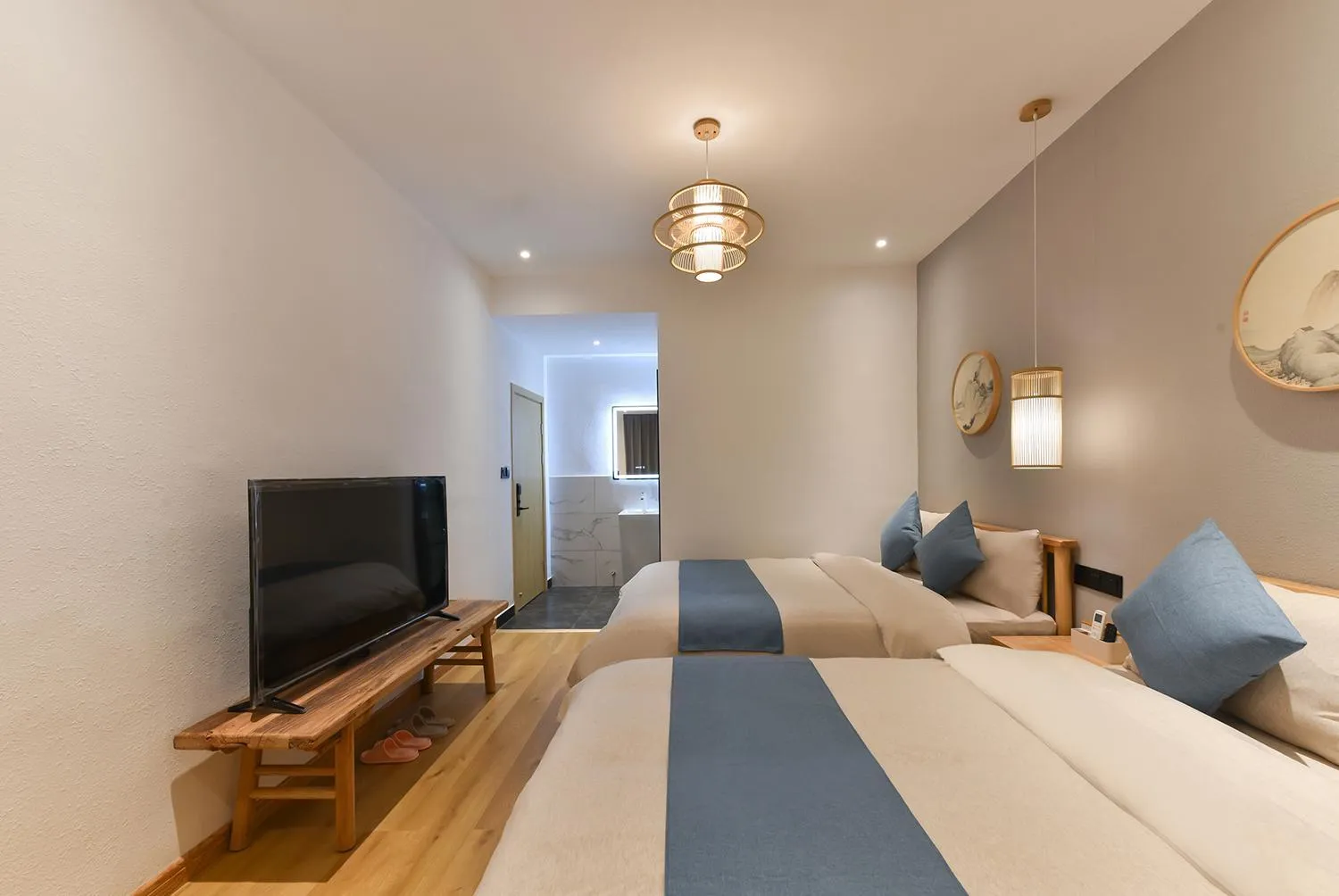 Bed in Yifangyan - Tingyuan Qingshe Hostel