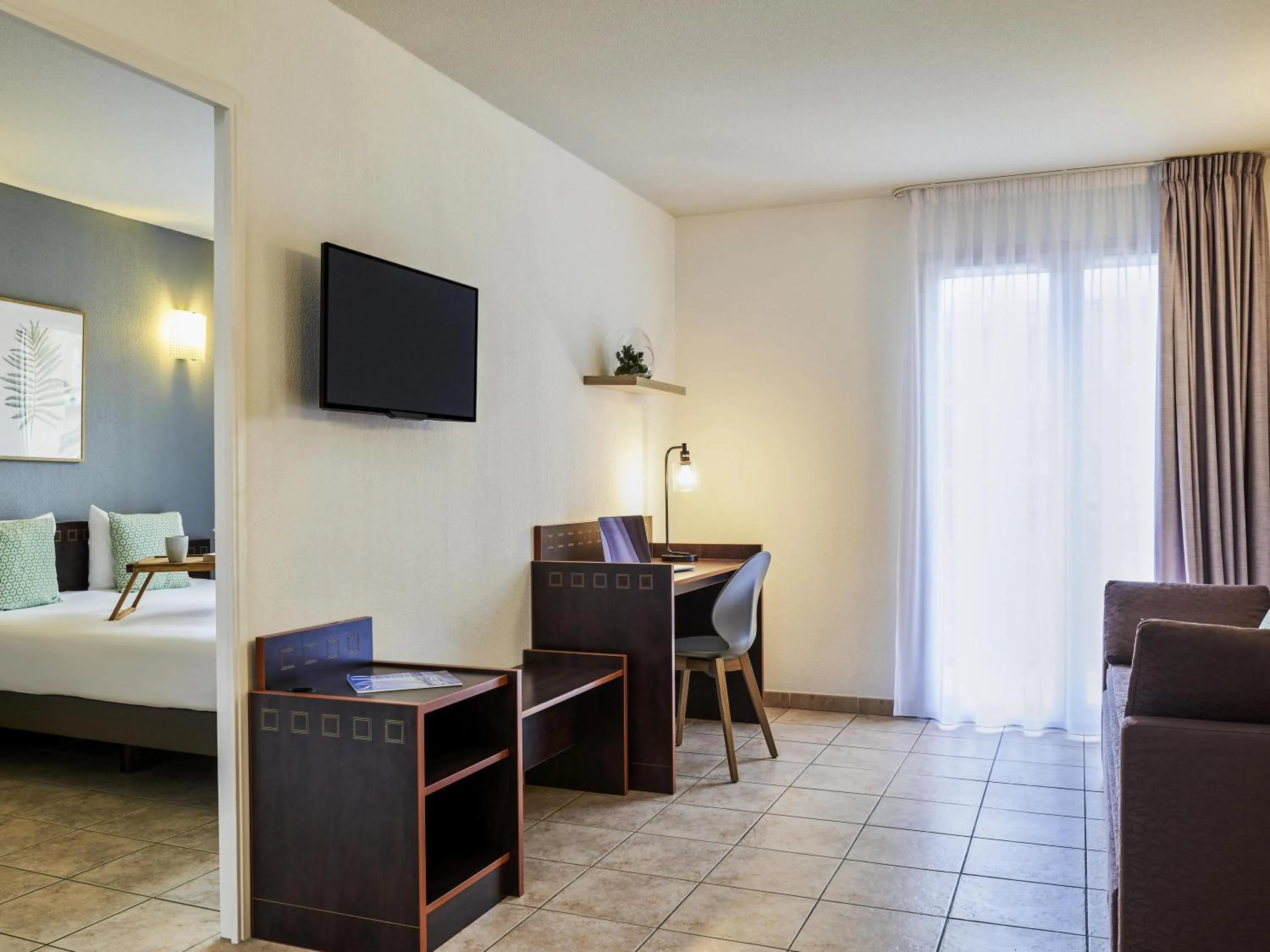 Bedroom, Bed in Aparthotel Adagio Access Nice Garibaldi