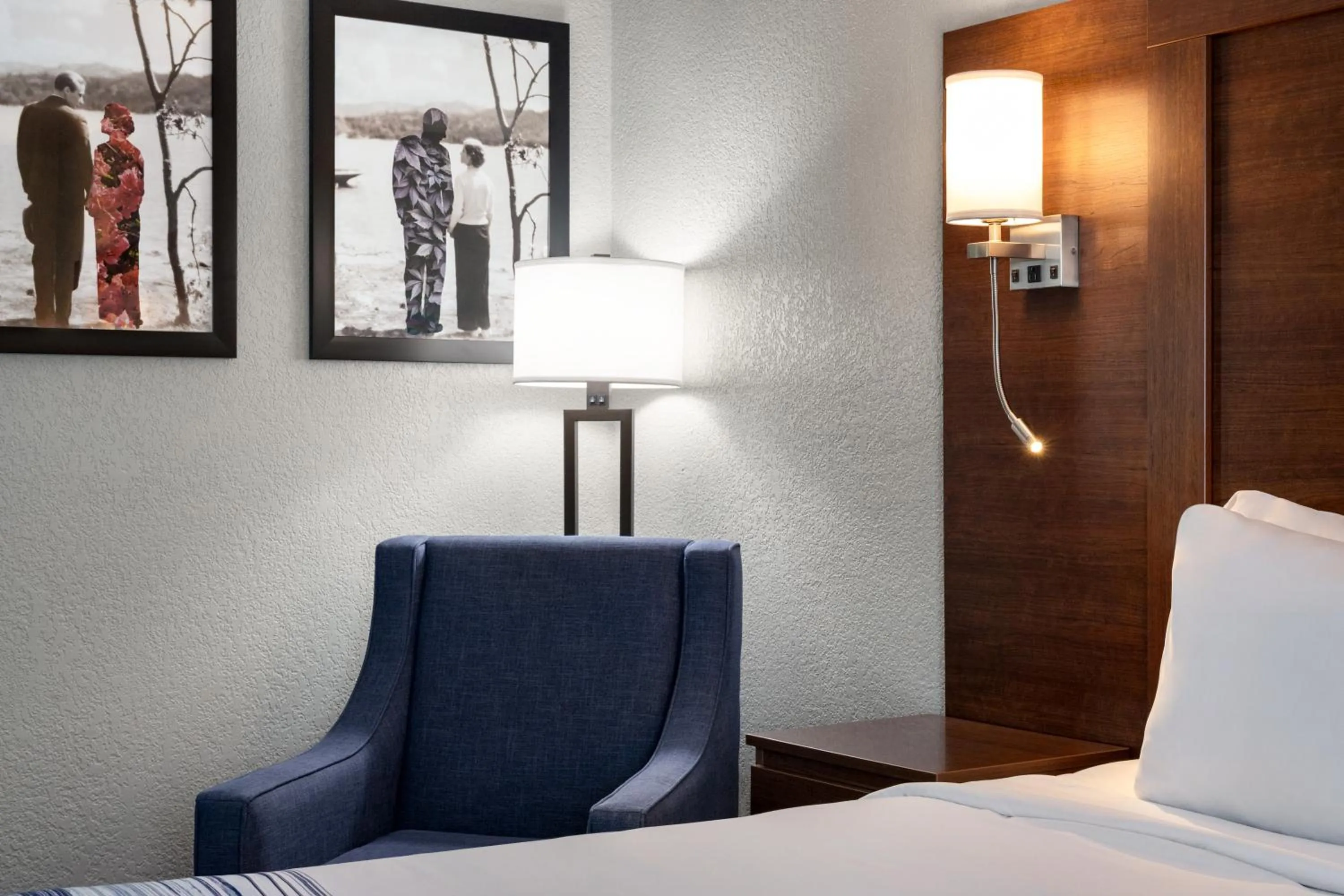 Decorative detail, Bed in AmericInn by Wyndham Williamsburg