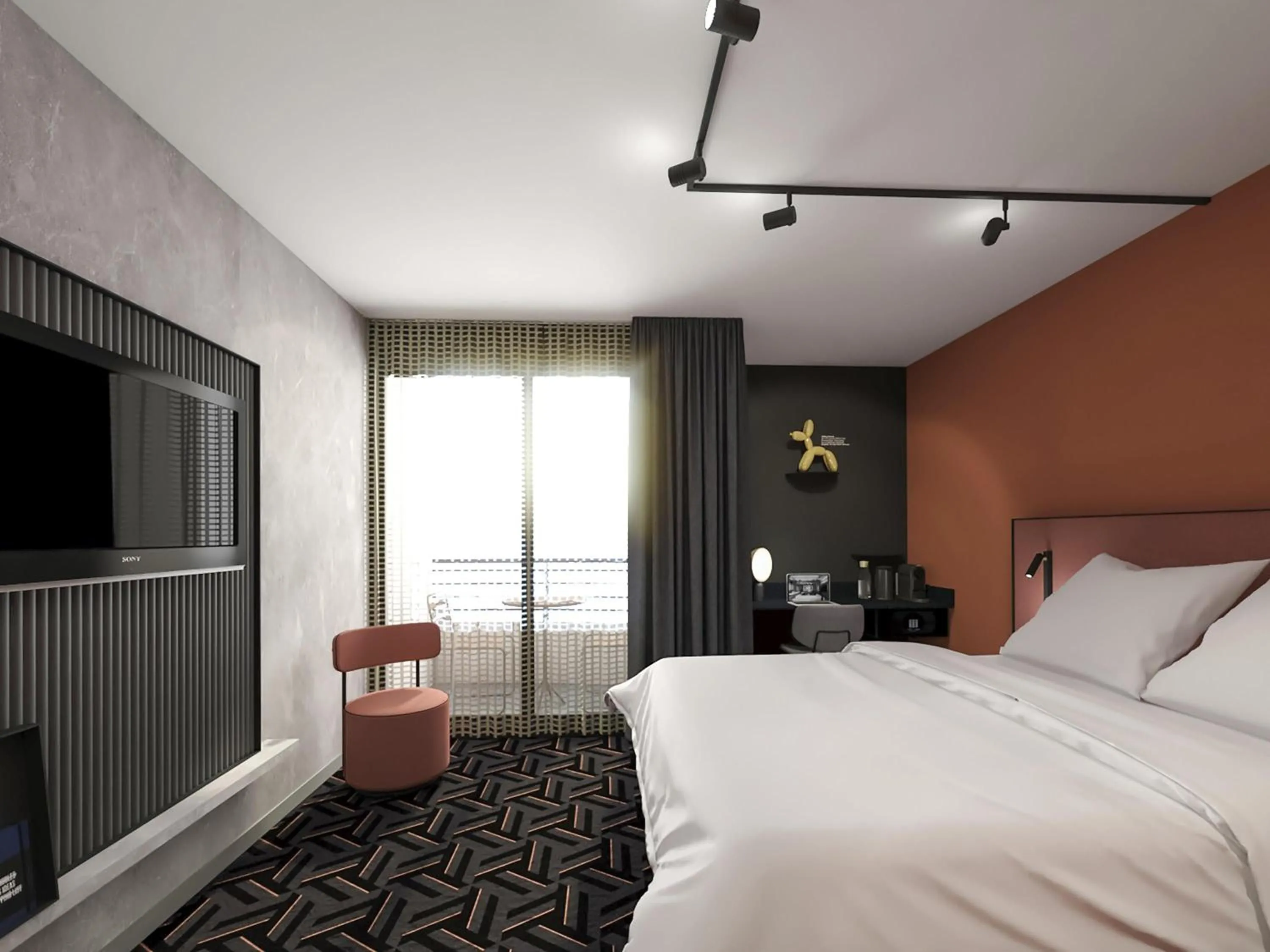 Bedroom, Bed in Tribe Carcassonne