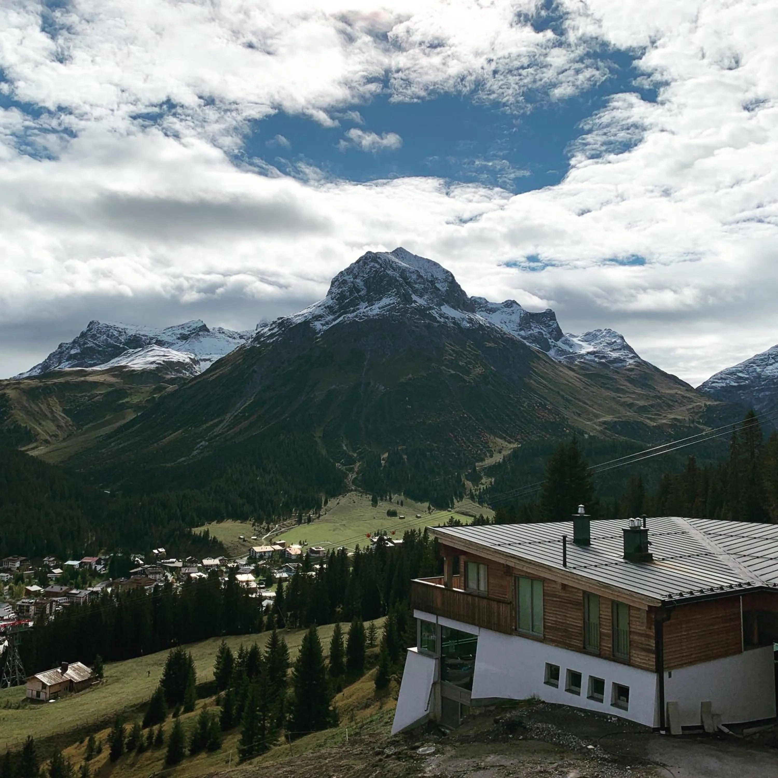 Mountain view in Skilodge Oberlech