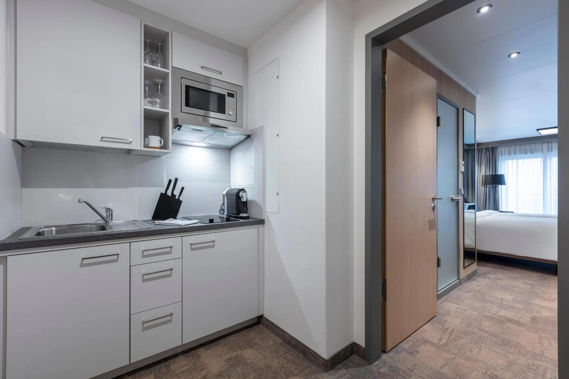 Kitchen or kitchenette in Park Inn By Radisson Wismar