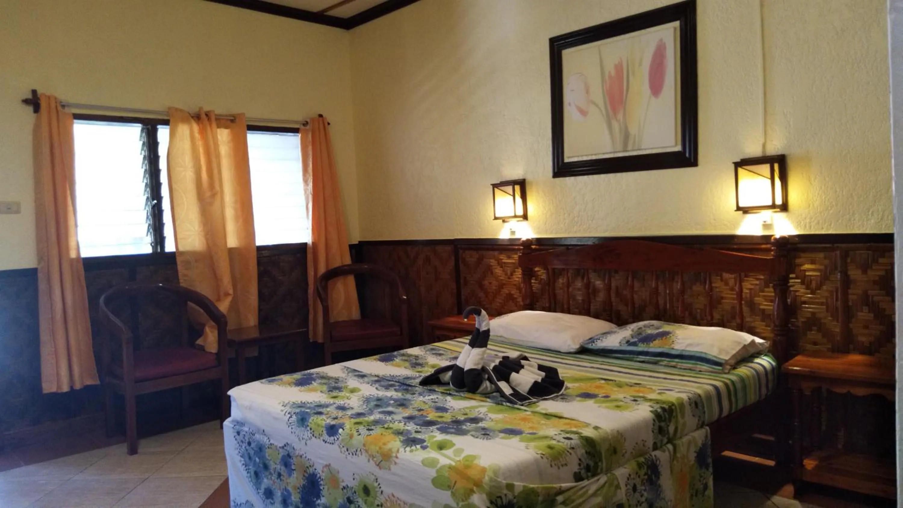 Bed in Love's Beach & Dive Resort