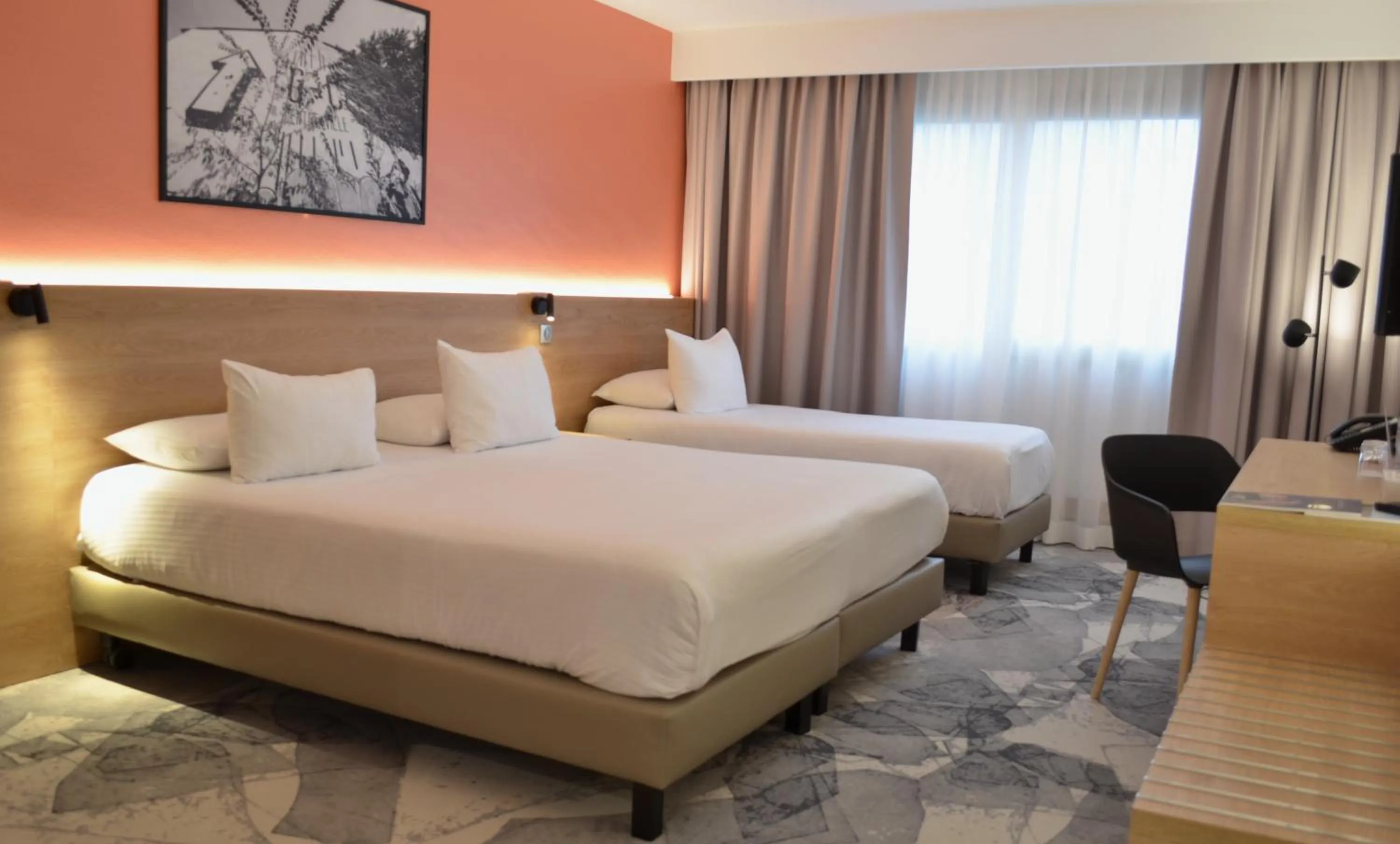 TV and multimedia, Bed in Hotel des Congrès