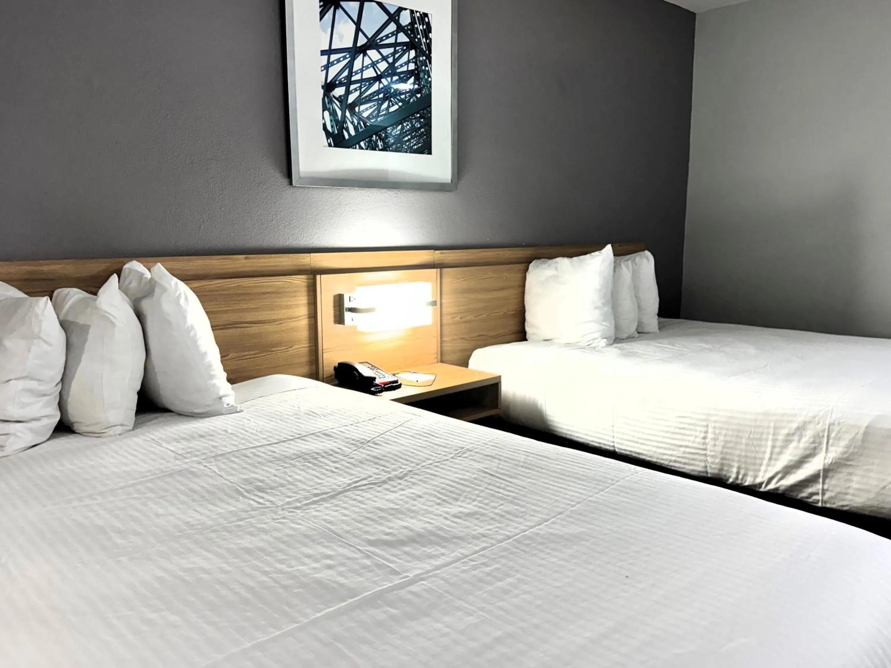 Bed in Microtel Inn & Suites by Wyndham Tuscaloosa East