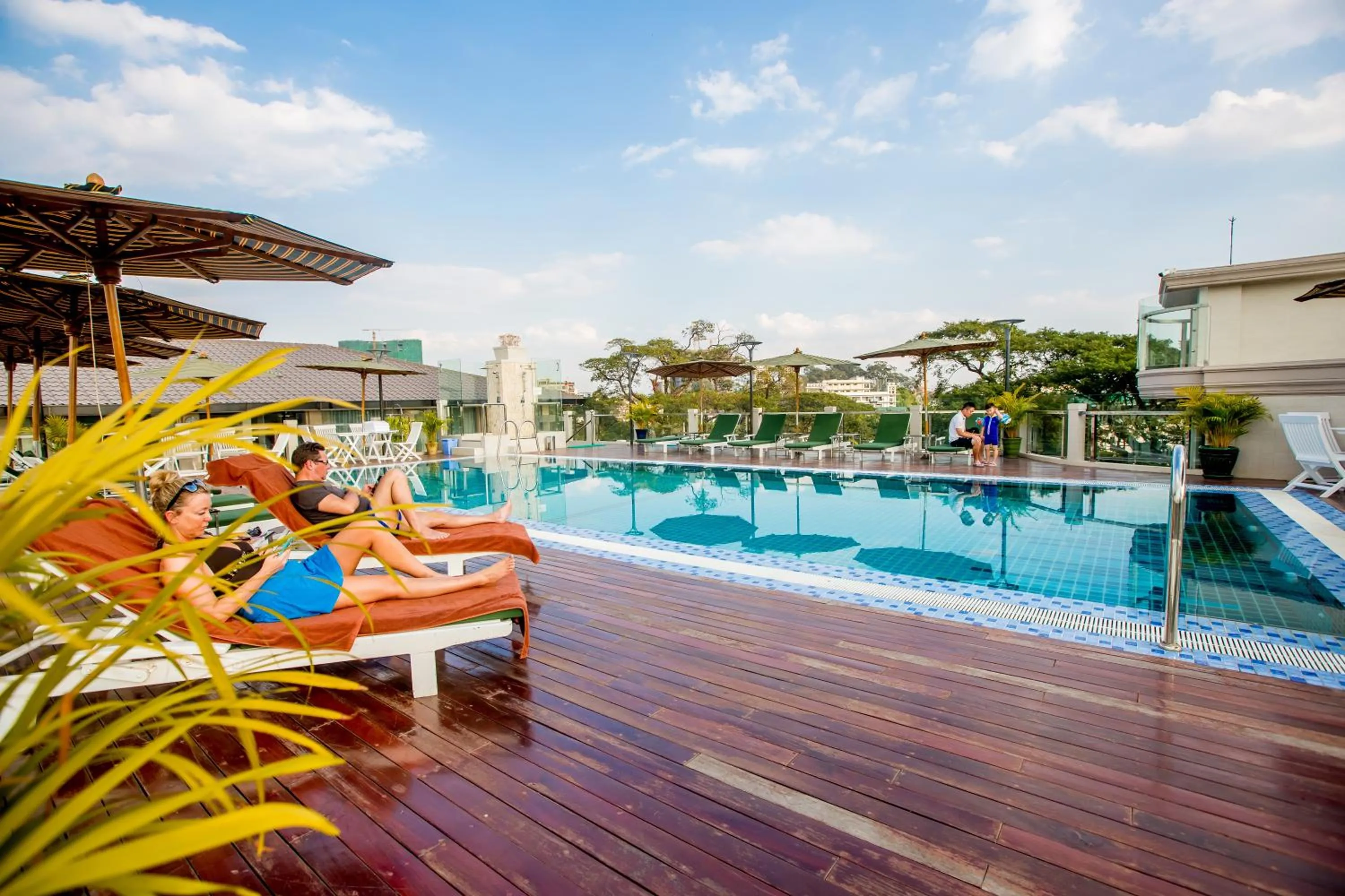 Pool view in Prestige Residences at Golden Valley by Grand United Hospitality