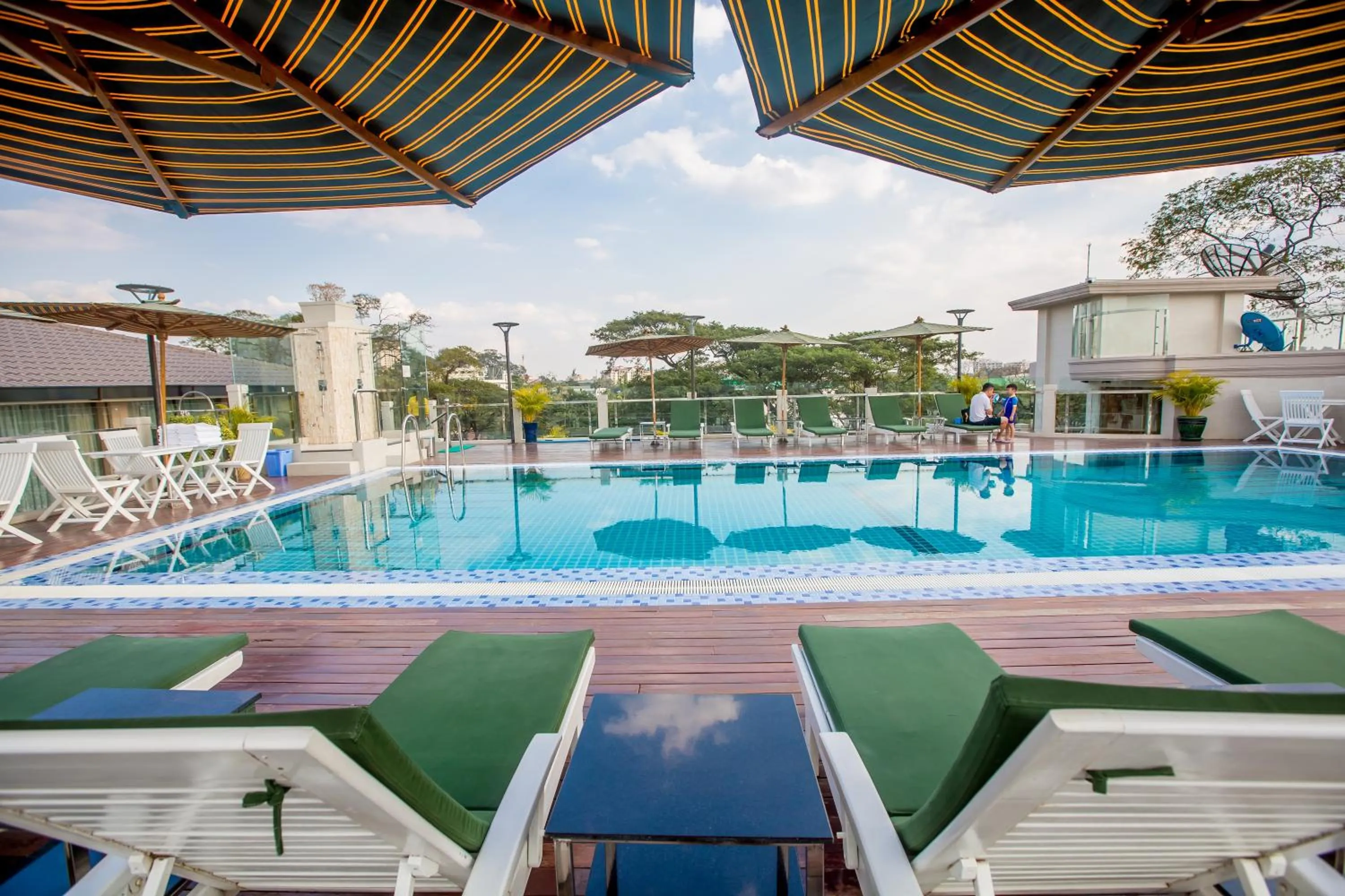 Pool view in Prestige Residences at Golden Valley by Grand United Hospitality