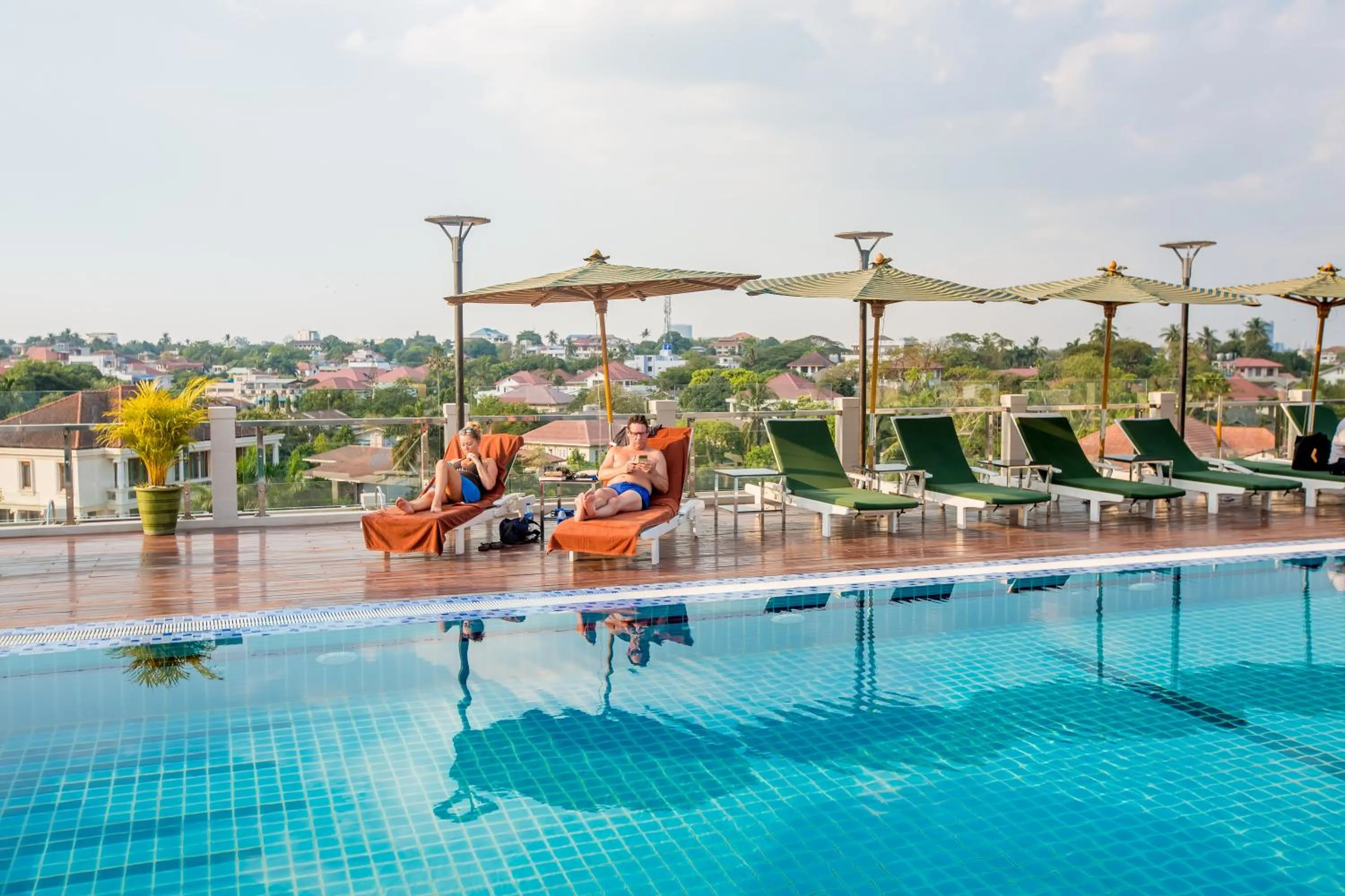 Swimming pool in Prestige Residences at Golden Valley by Grand United Hospitality