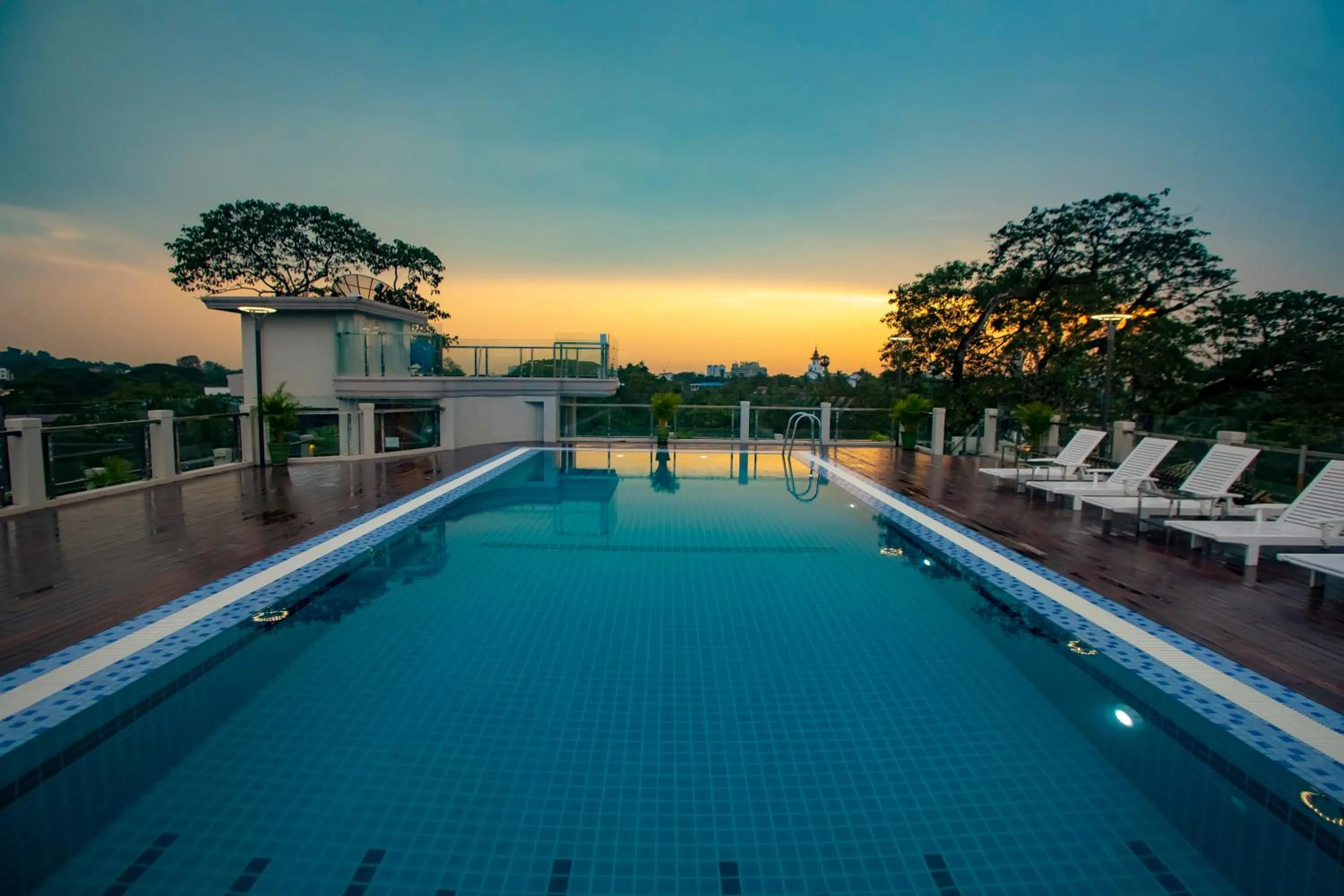 Swimming pool in Prestige Residences at Golden Valley by Grand United Hospitality