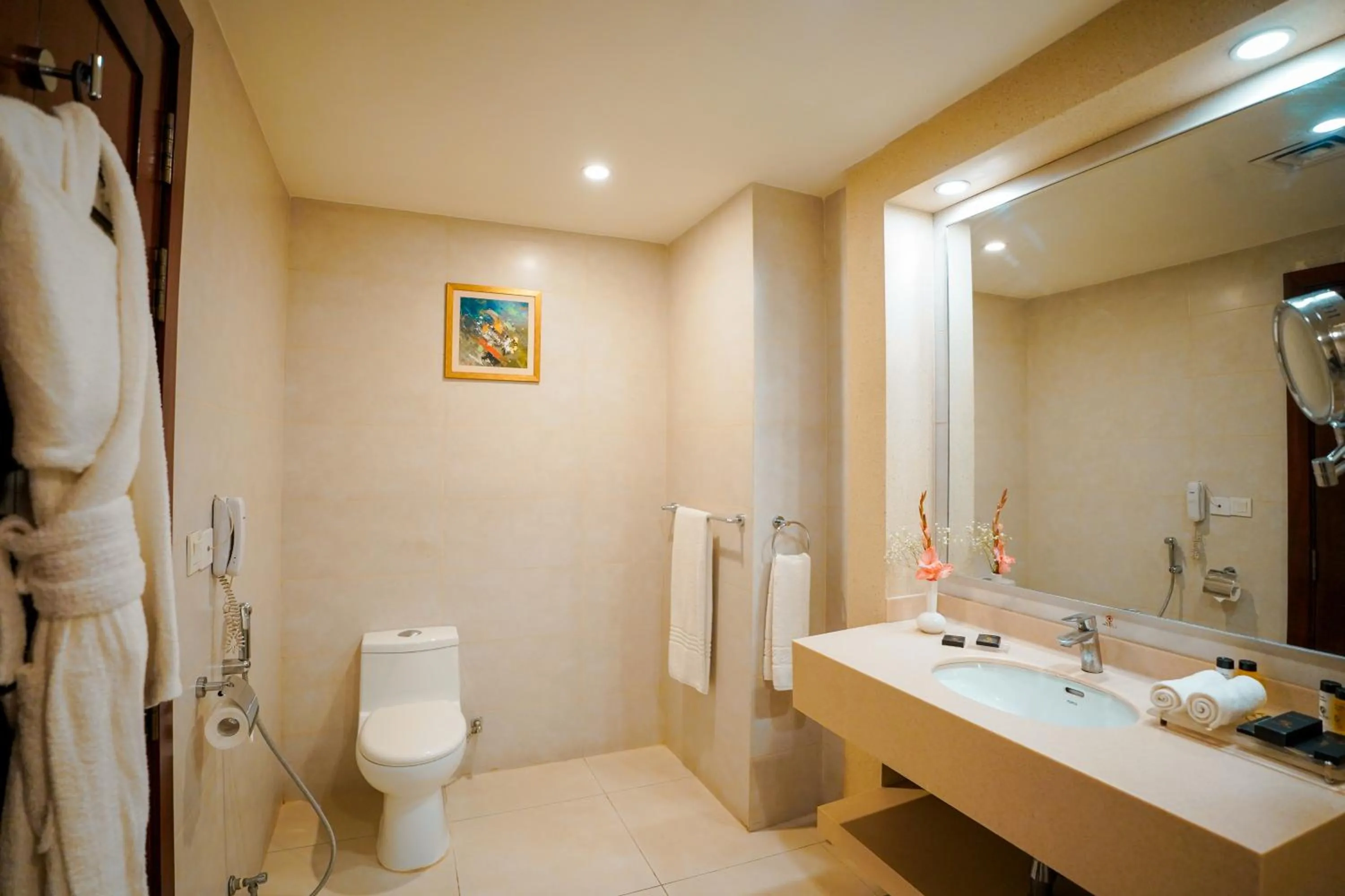 Shower in Nine Tree Luxury Hotel & Suites Lahore