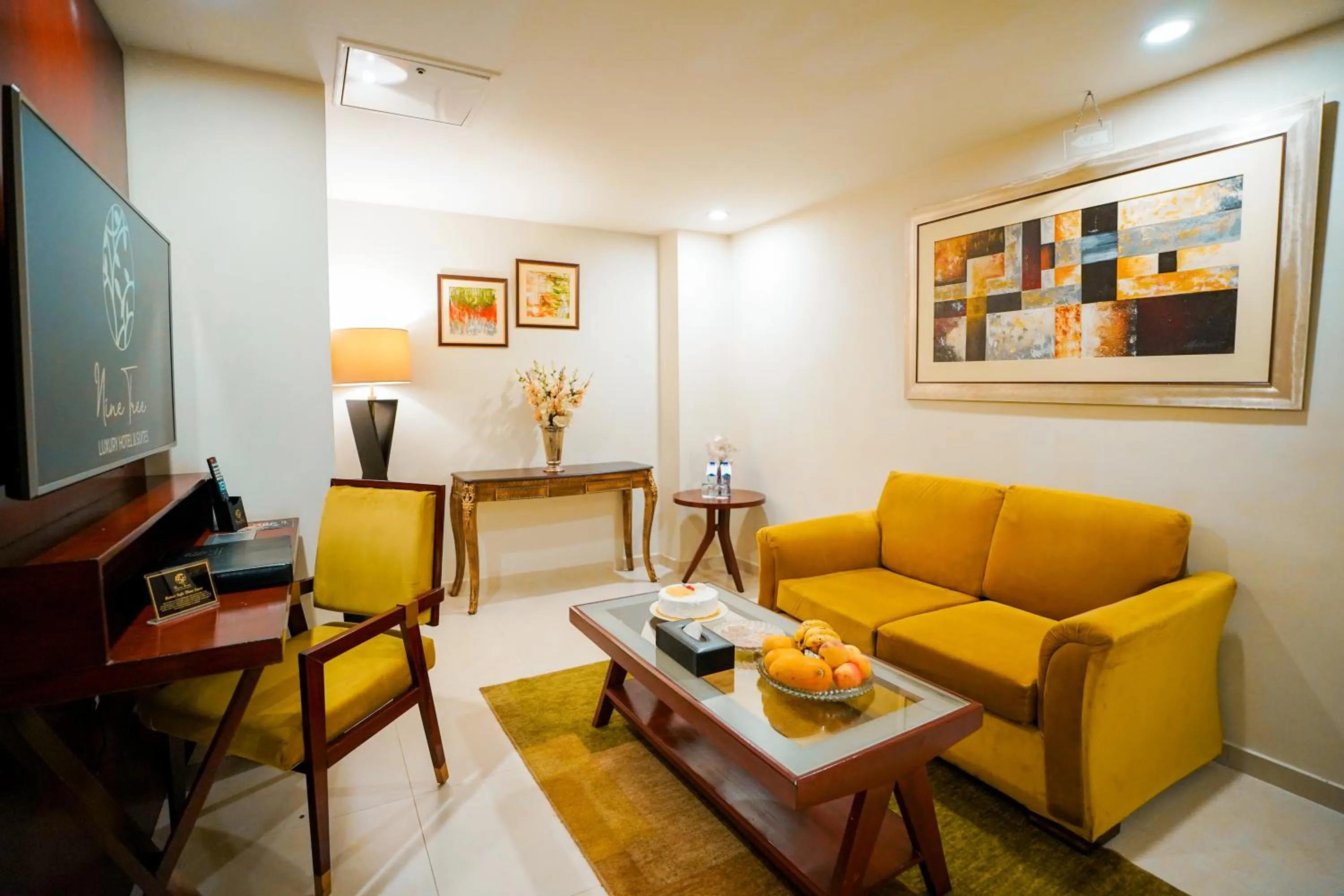Living room in Nine Tree Luxury Hotel & Suites Lahore