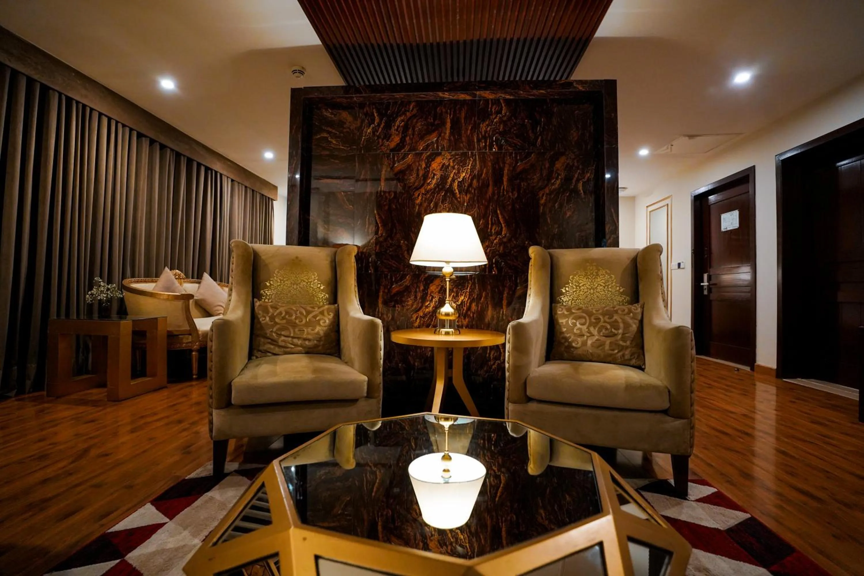 Seating area in Nine Tree Luxury Hotel & Suites Lahore
