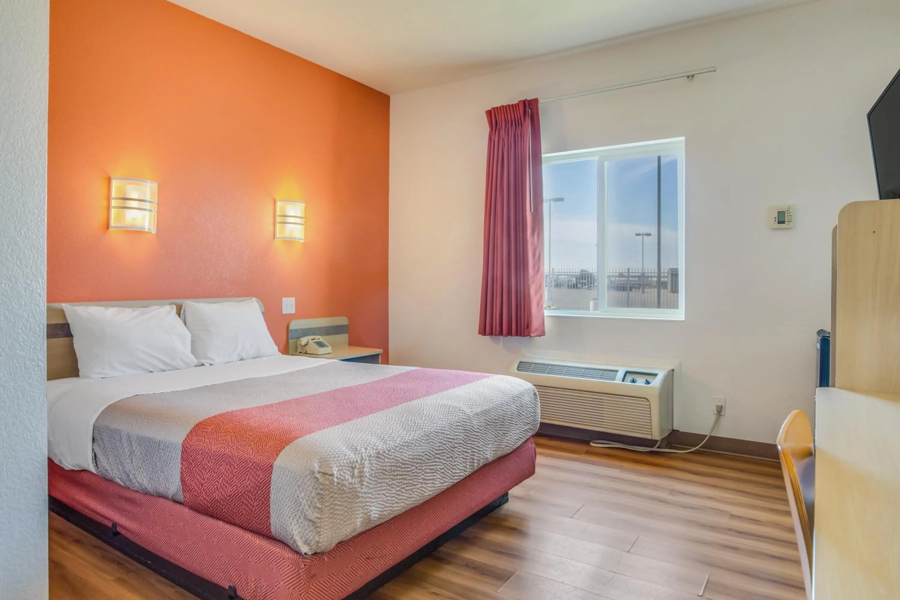 Bed in Motel 6-Lemoore, CA