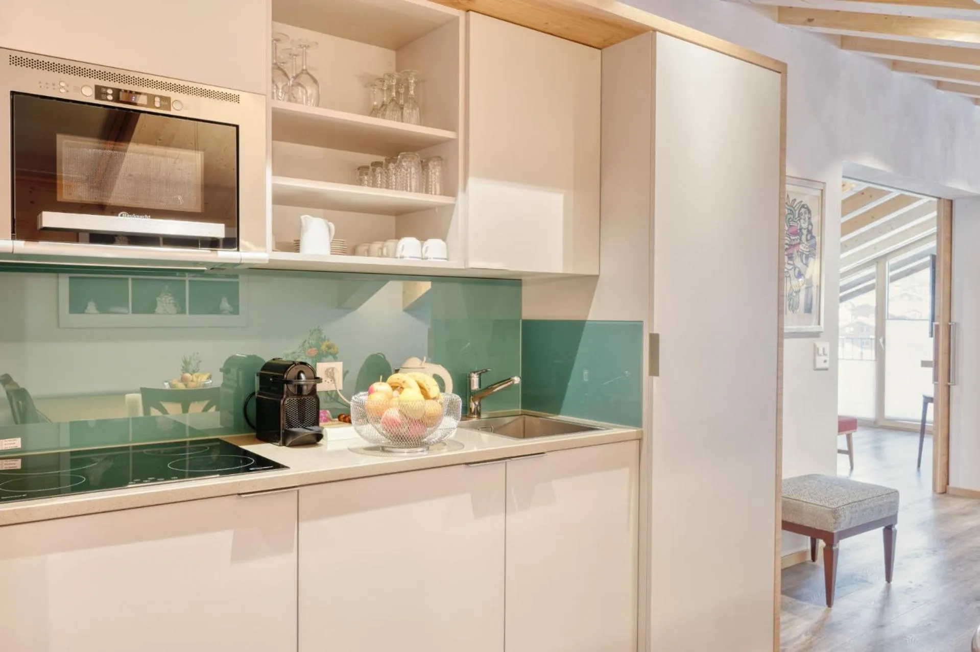 Kitchen or kitchenette in Naco Aparthotel by Arca Spa