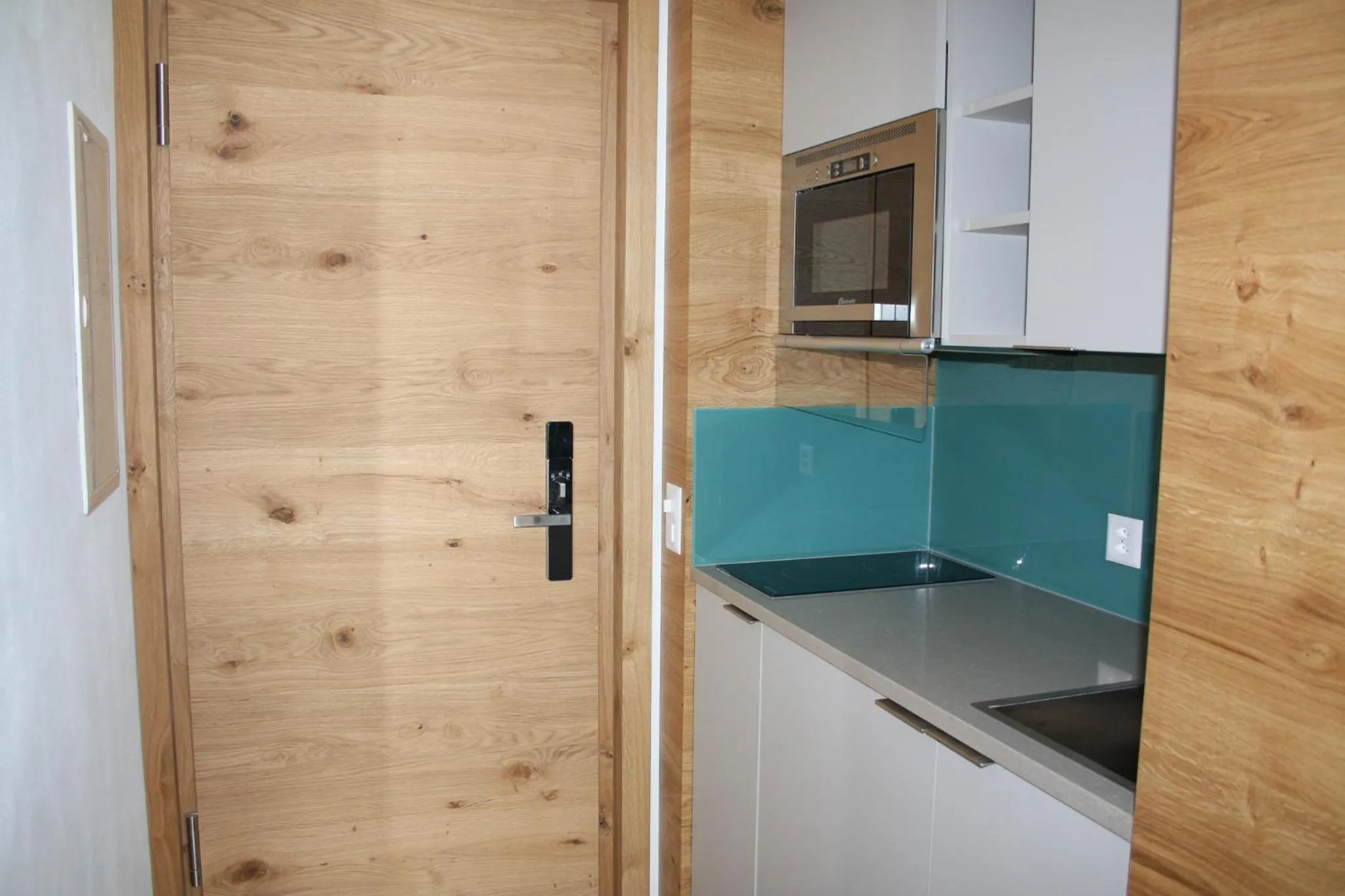 Kitchen or kitchenette in Naco Aparthotel by Arca Spa