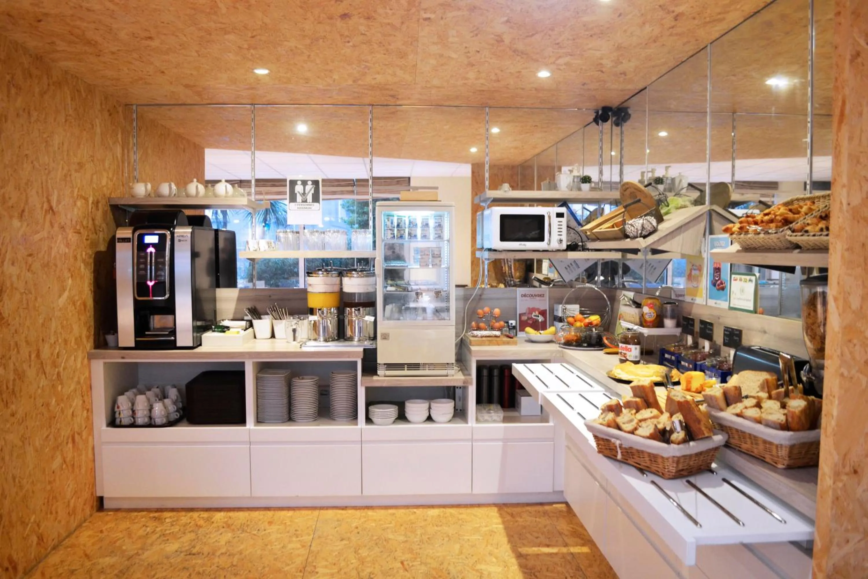 Buffet breakfast in Brit Hotel Le Surcouf