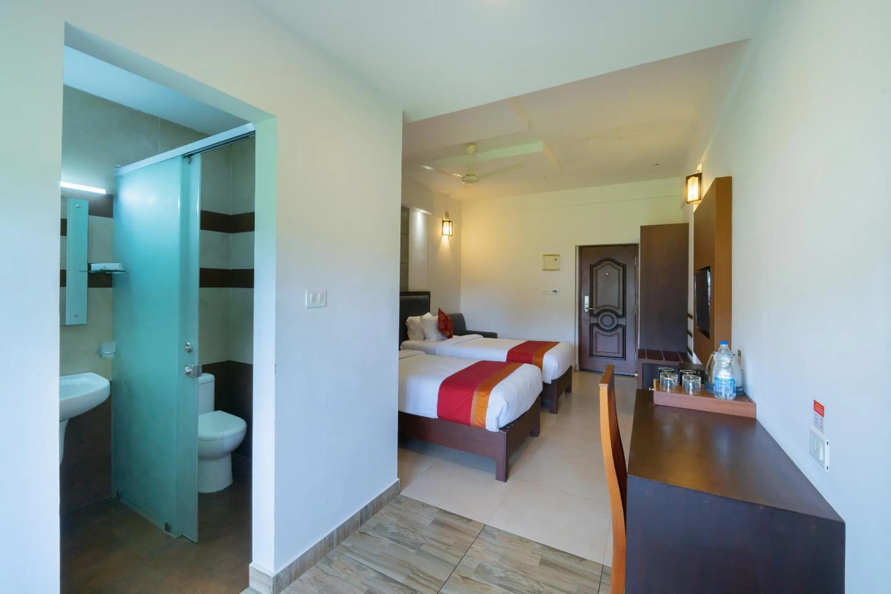 Bed in The Sanihara Hotel & Resort